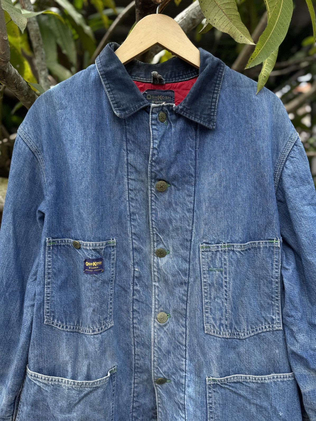 Oshkosh OshKosh 60s Vintage Worker Chore Jacket Denim Size US XL / EU 56 / 4 - 2 Thumbnail