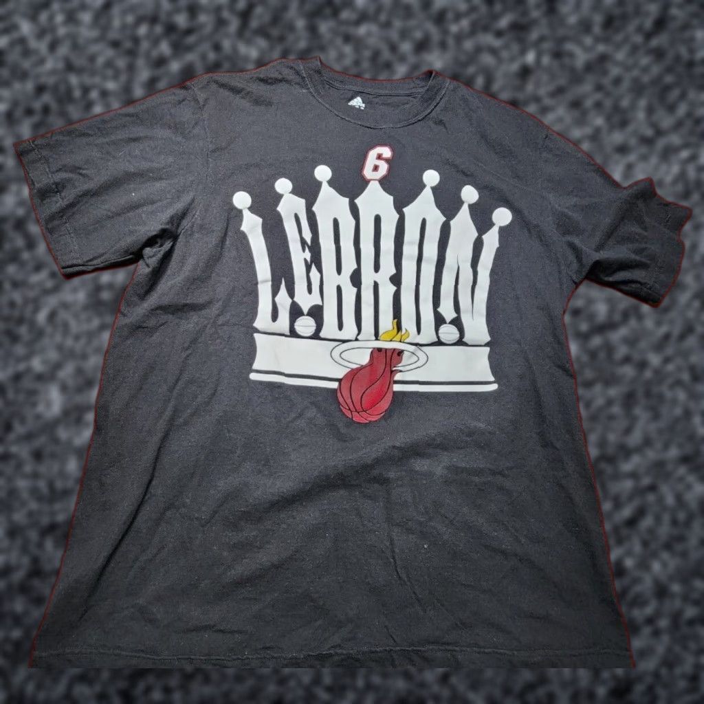 Adidas VINTAGE? No—Proceed with Adidas Cleveland NBA Shirt Mens XL Lebron James Black Crew Neck T-Shirt 2010s Mens XL Black NBA Graphics Size US XL / EU 56 / 4 - 1 Thumbnail
