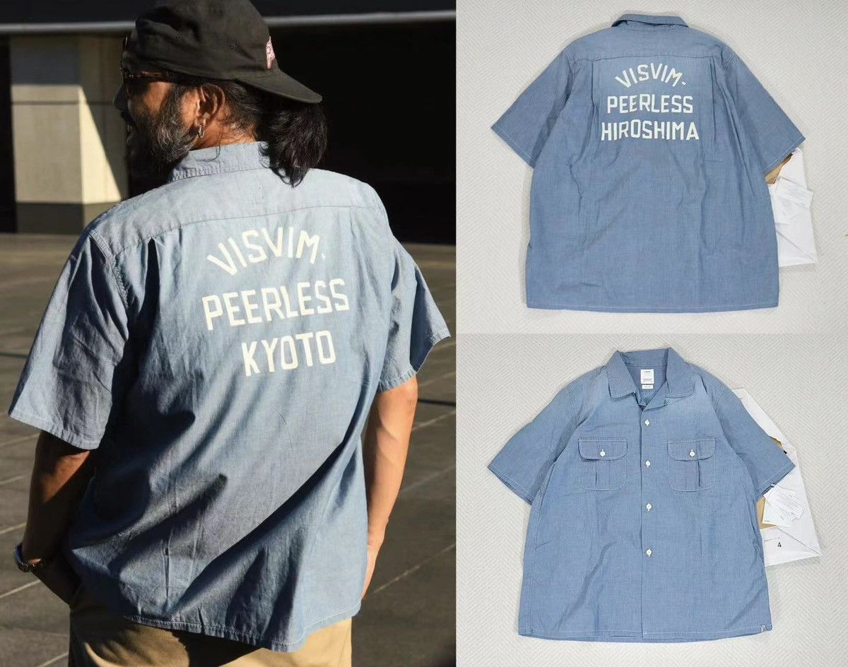 image of Visvim 23Aw Keesey Shirt Chambray（Indigo）, Men's (Size XL)