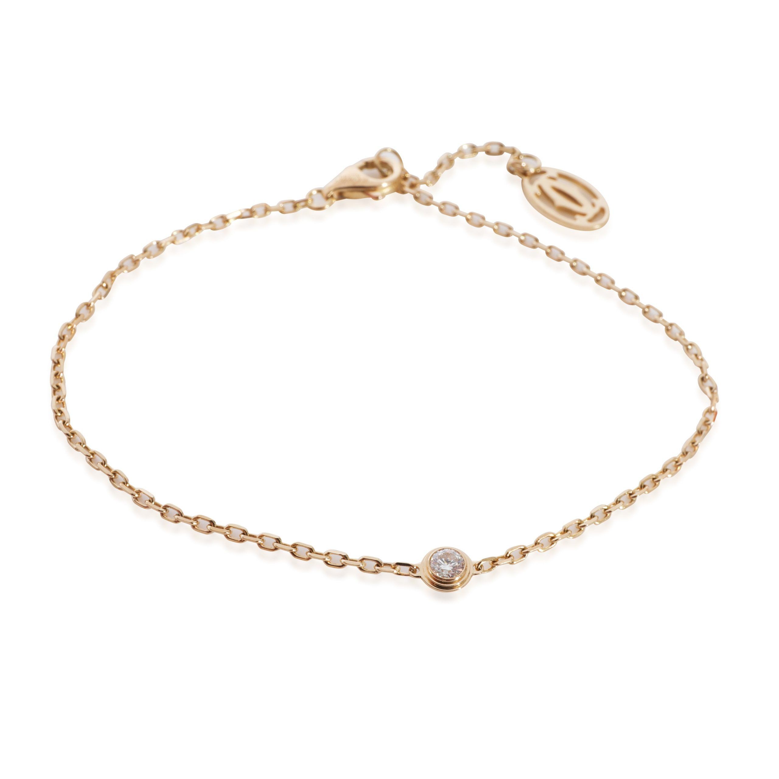 image of Cartier D'amour Diamond Bracelet In 18K Yellow Gold (0.09 Ctw), Women's