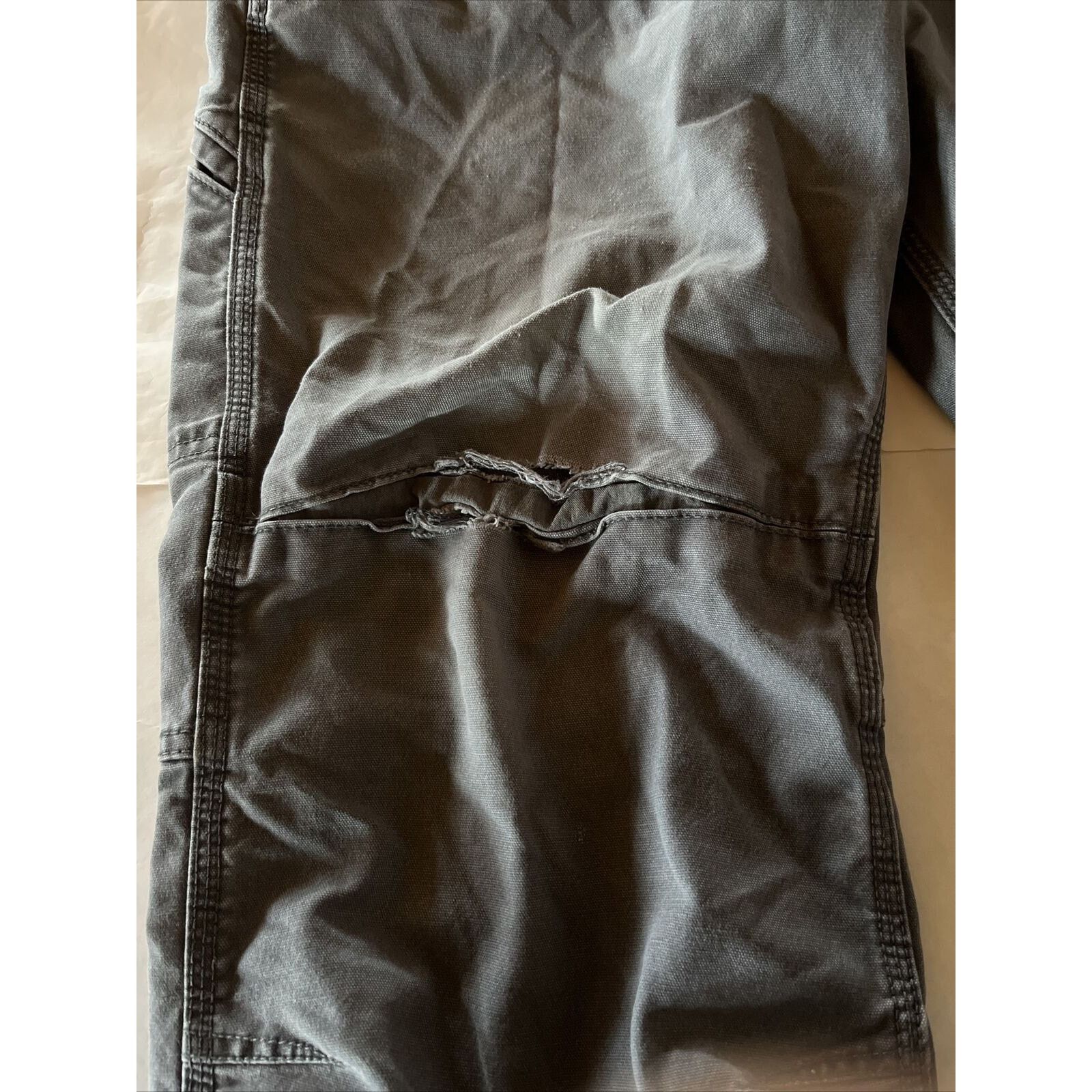 Carhartt Carhartt Pants Mens 34x28 Gray Canvas Carpenter Relaxed Fit Size US 34 / EU 50 - 11 Thumbnail