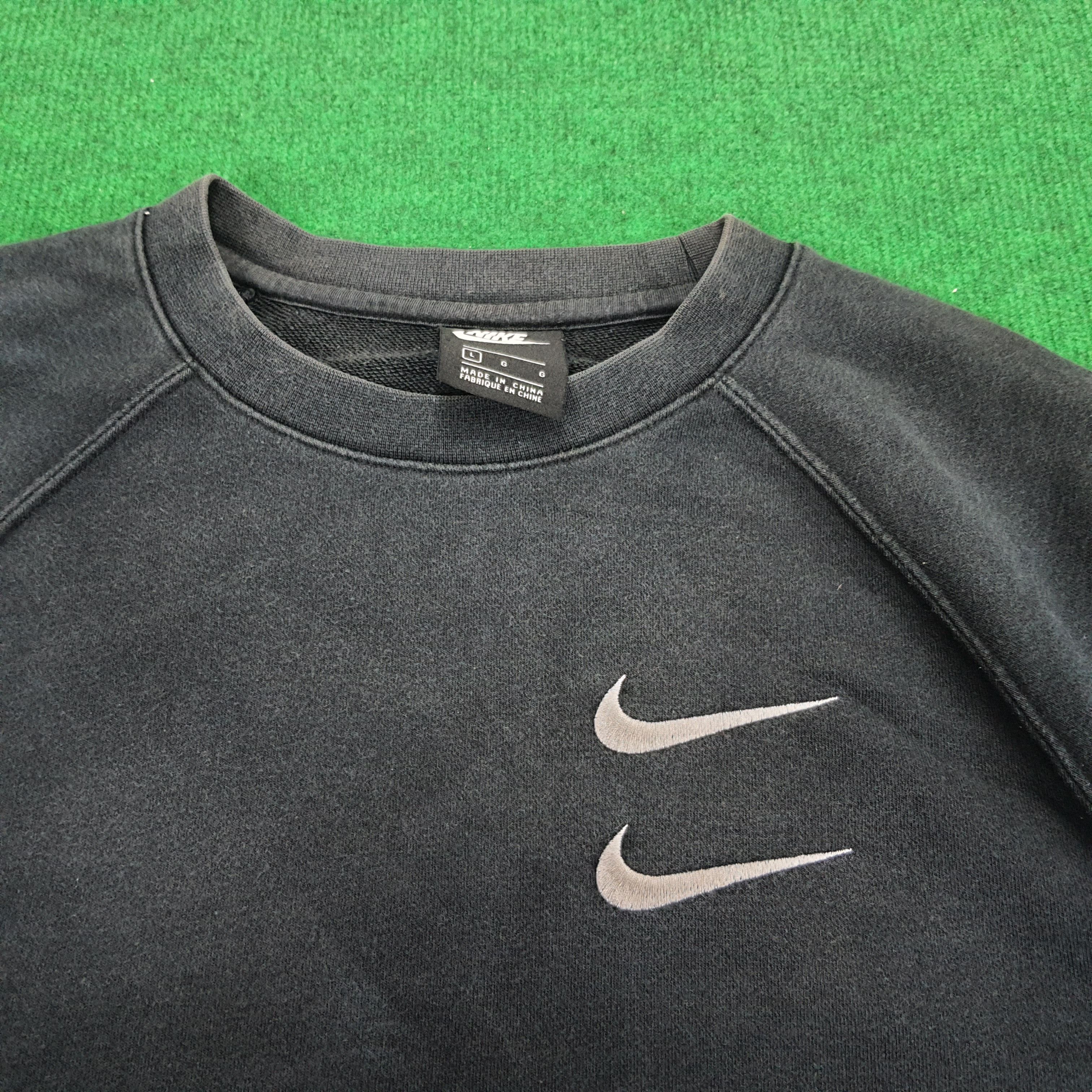 Nike Vintage Nike Double Embroidery Swoosh Sweatshirt Size US M / EU 48-50 / 2 - 4 Thumbnail