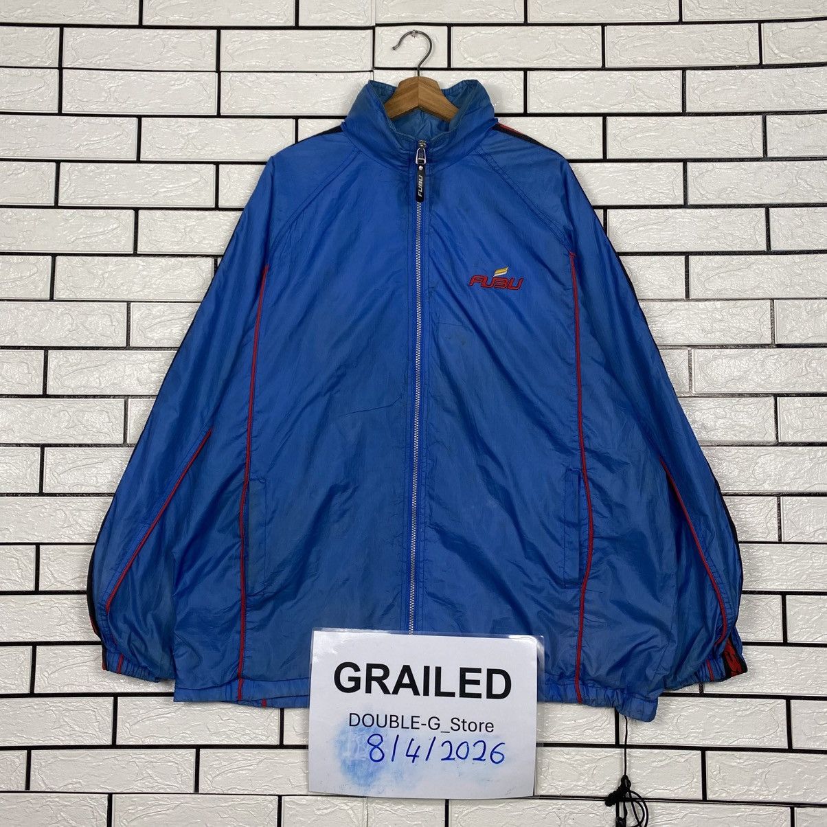 Fubu 📌Vintage Light Zipper Jacket Fubu Big Logo Embroidery Size US L / EU 52-54 / 3 - 1 Thumbnail