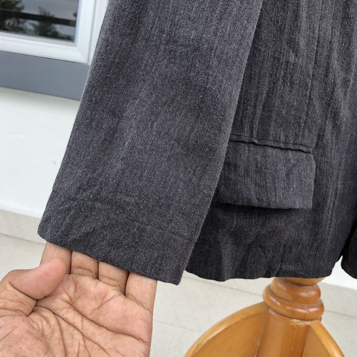 Comme des Garcons Comme des Garçons Trickot Silk Lined Blazer Jacket Size M / US 6-8 / IT 42-44 - 8 Thumbnail