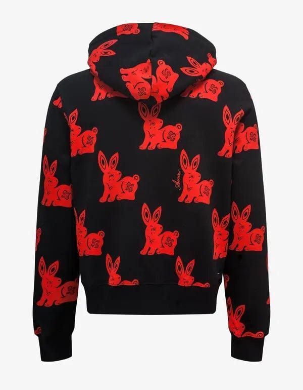 Amiri Amiri Black Rabbit Allover Hoodie Size US XS / EU 42 / 0 - 2 Thumbnail