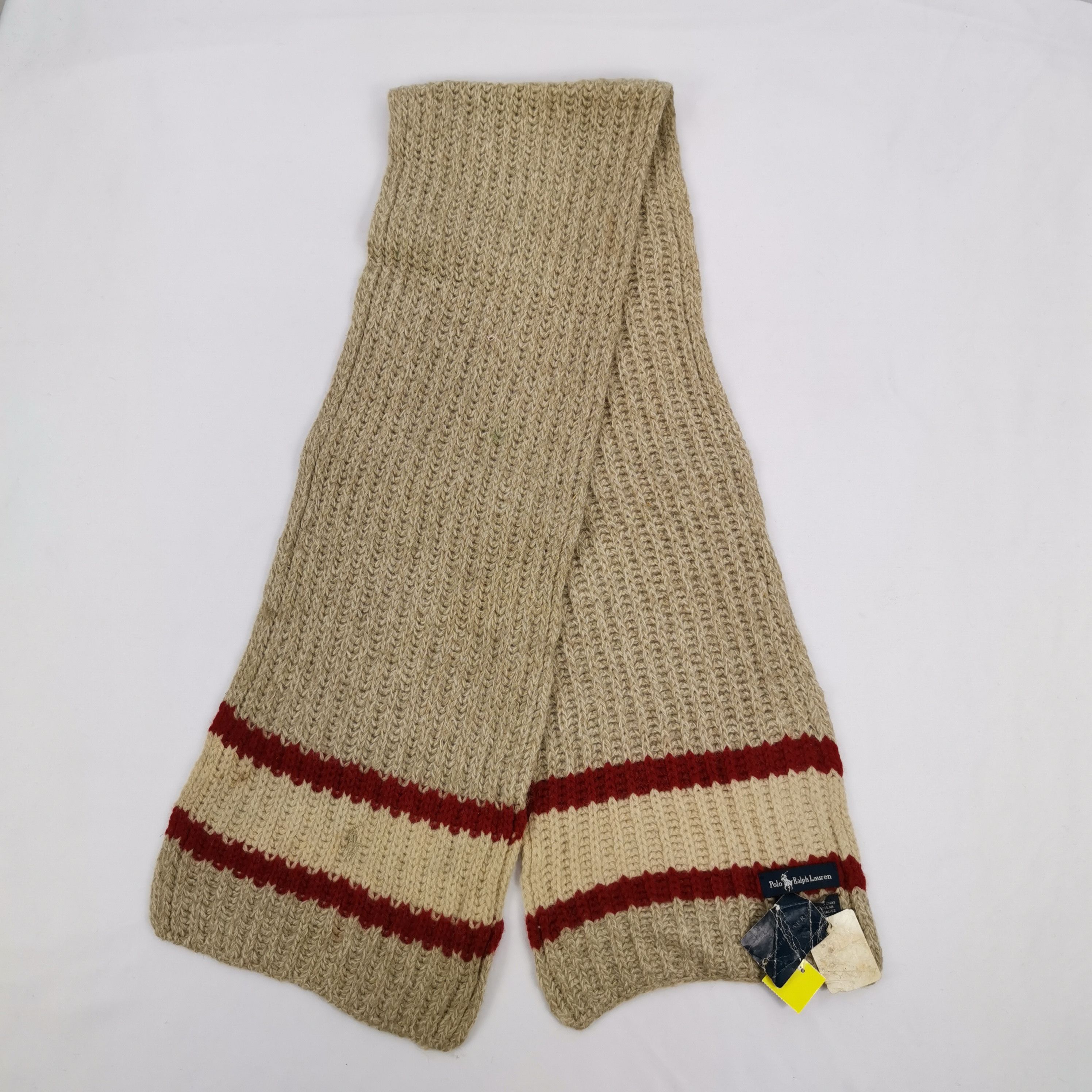 Polo Ralph Lauren NWT Vintage Polo Ralph Lauren Scarf Muffler Wool Scarves Size ONE SIZE - 1 Thumbnail