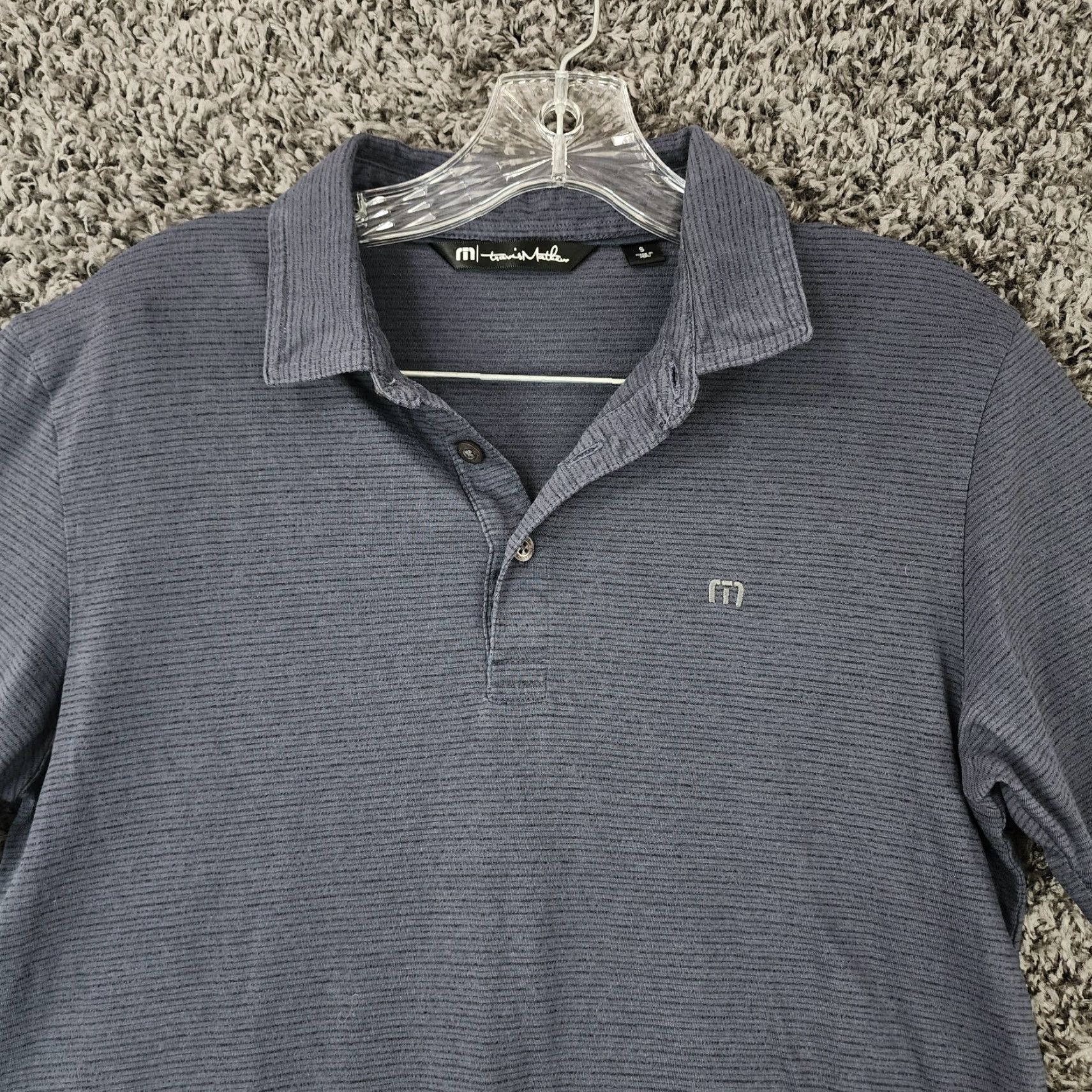 TravisMathew Travis Mathew Polo Shirt Men Short Sleeve Size S Blue Gray Heathered Men’s Polo Blue Gray Heathered S Size US S / EU 44-46 / 1 - 3 Thumbnail