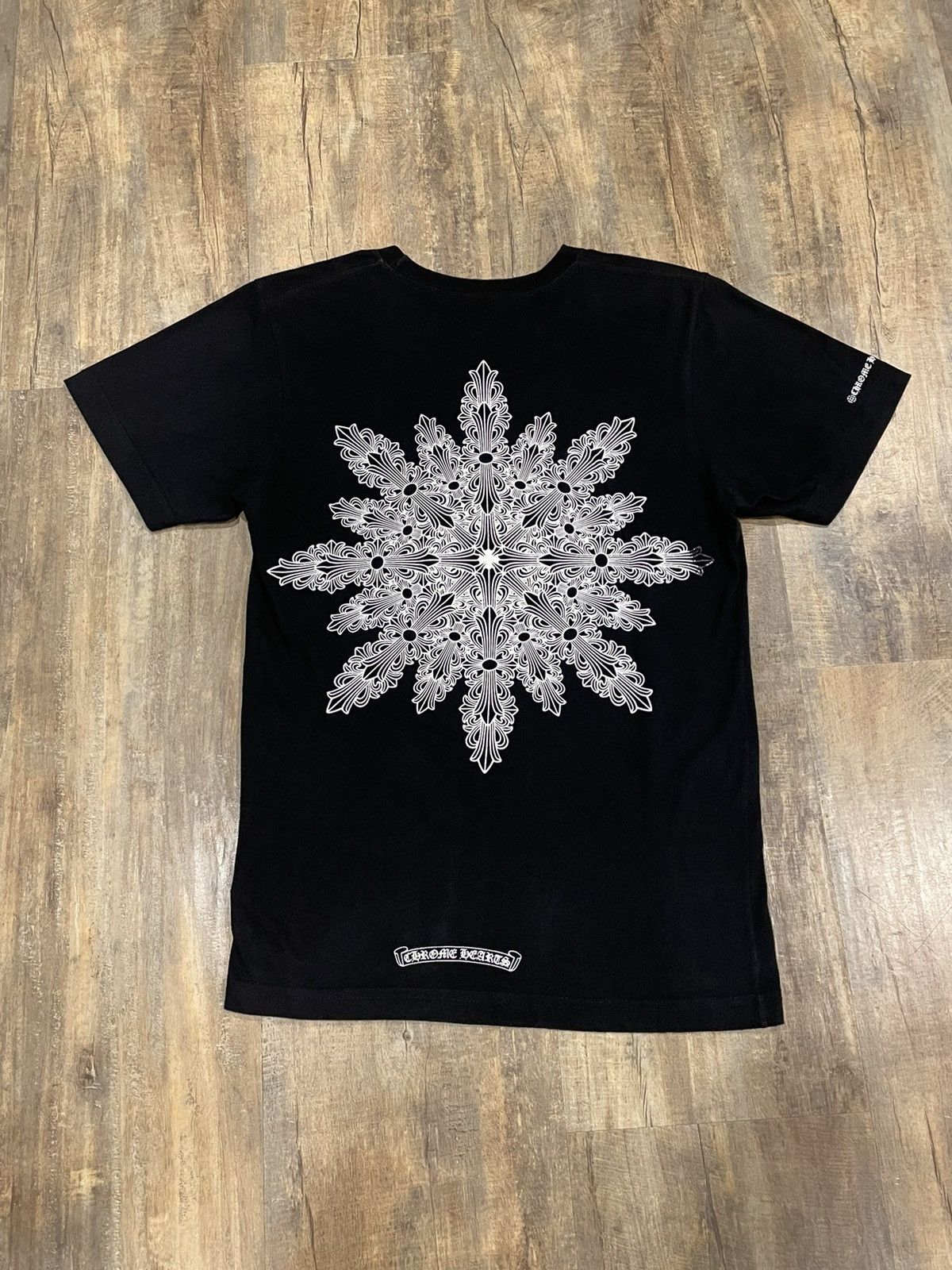 Chrome Hearts RARE Chrome Hearts Floral Snowflake Scroll Logo 