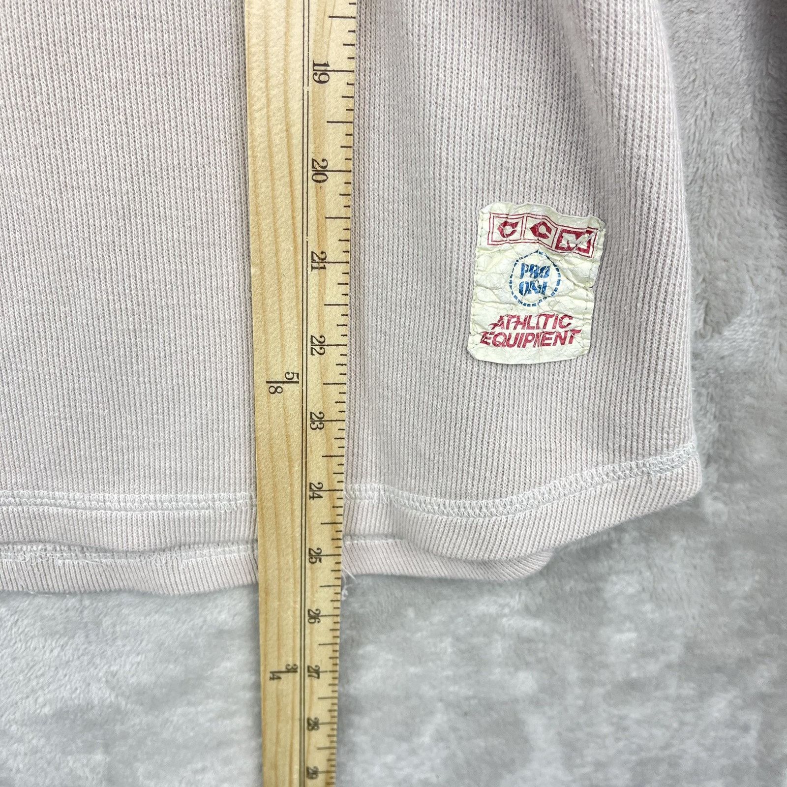 Ccm Vintage CCM Washington Capitals Waffle Knit Thermal Shirt Size 40 - 13 Thumbnail