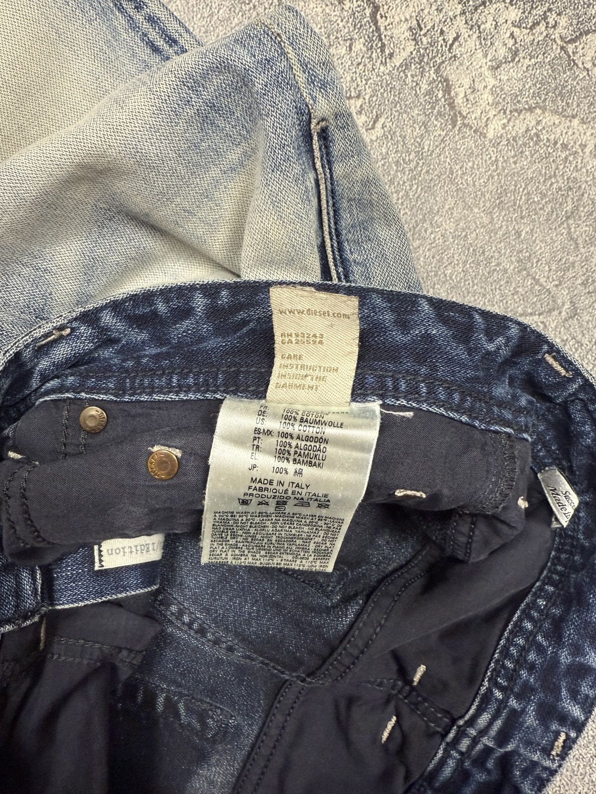 Diesel Diesel Crazy Avant Garde Washed Y2K Pants LGB Style Size US 29 - 17 Thumbnail