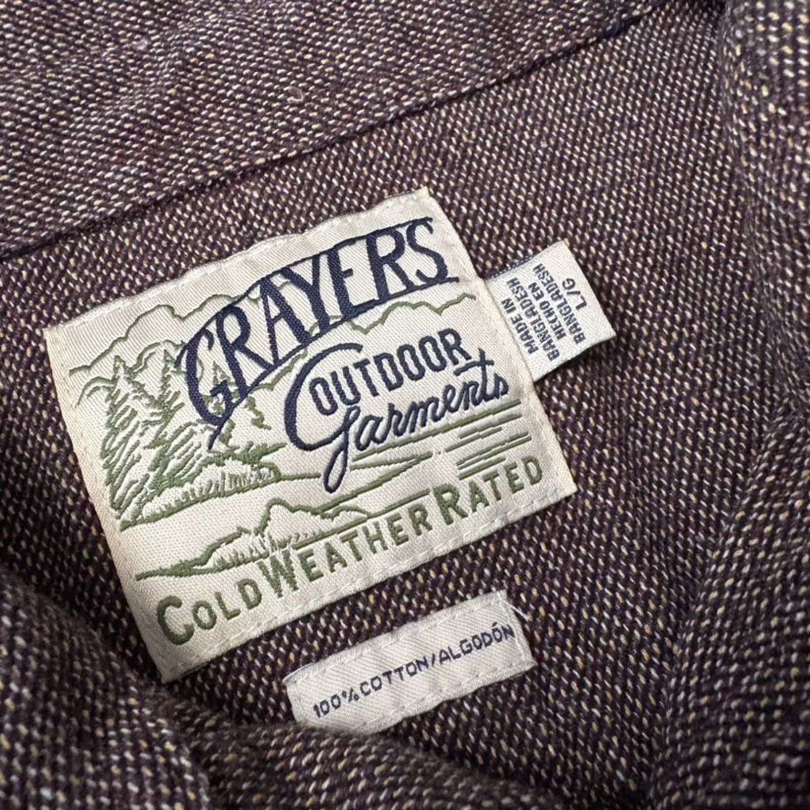 Grayers Grayer’s Outdoor Garments Shirt Jacket Men's Size L Gray Size US L / EU 52-54 / 3 - 3 Thumbnail