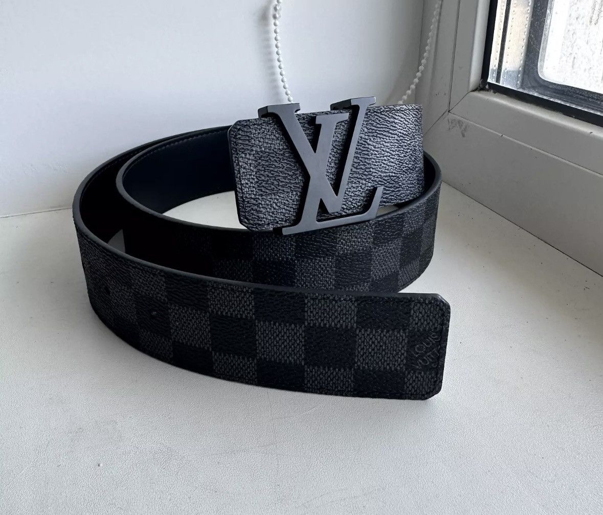 Louis vuitton checkered belt sale