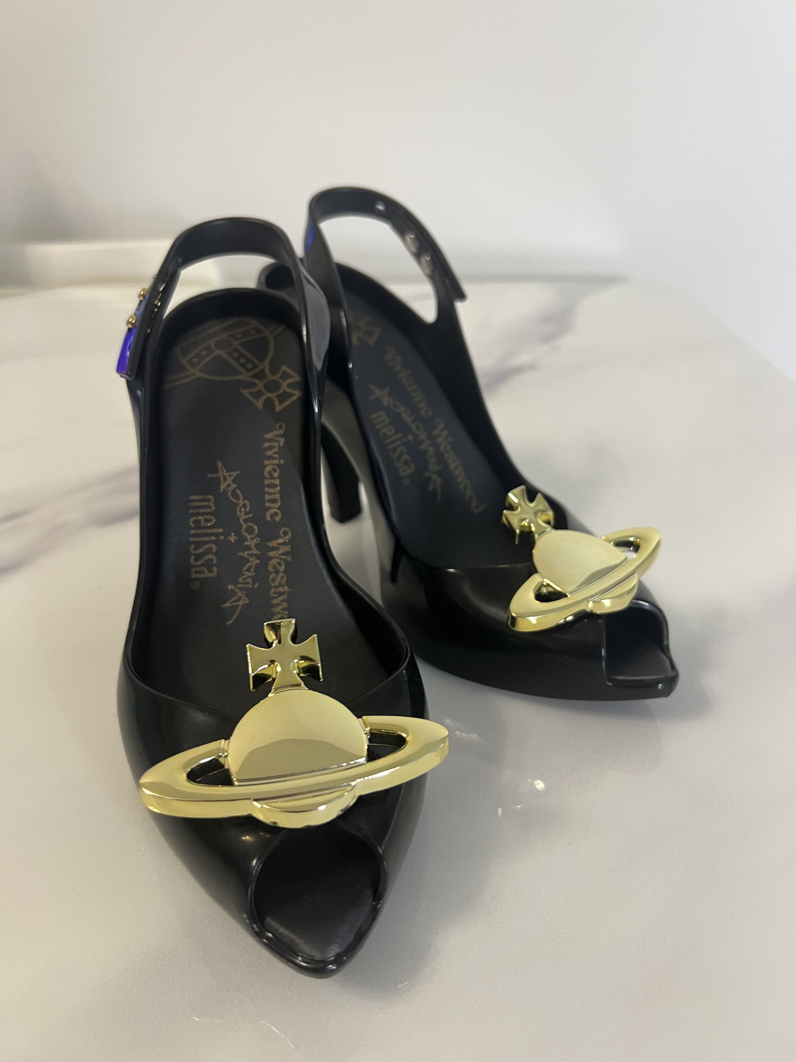 Vivienne Westwood 31795 Vivienne Westwood Anglomania Rubber Heel Size US 5.5 / IT 35.5 - 8 Thumbnail