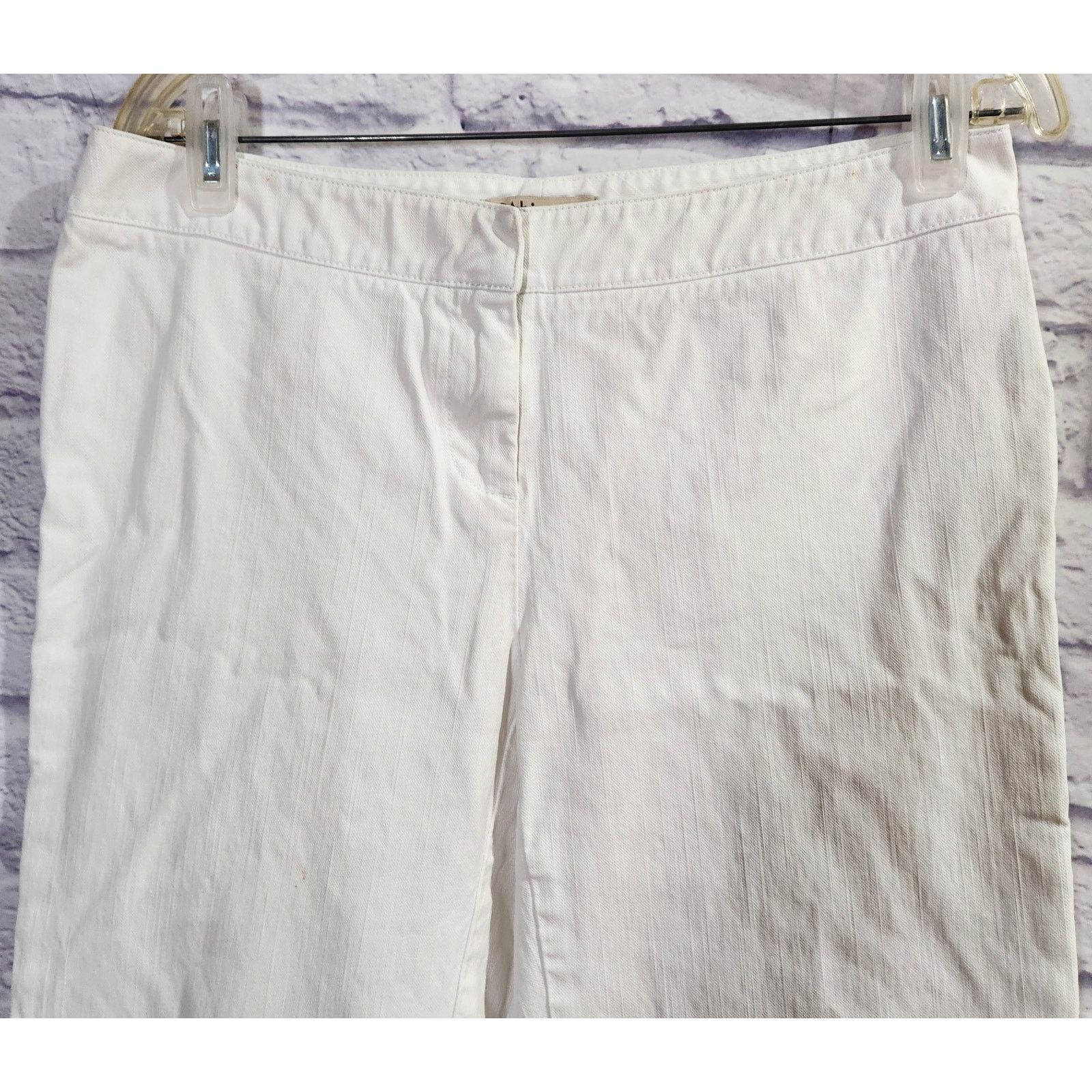 Other CAbi White Flat Front Ankle Length Jeans 8 Lightweight Size 30" / US 8 / IT 44 - 2 Thumbnail