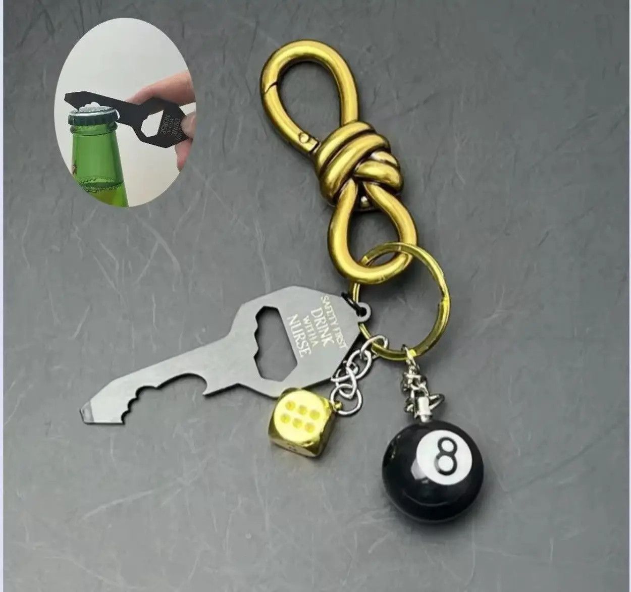 Jewelry Jeans Carabiner Keychain Size ONE SIZE - 3 Thumbnail