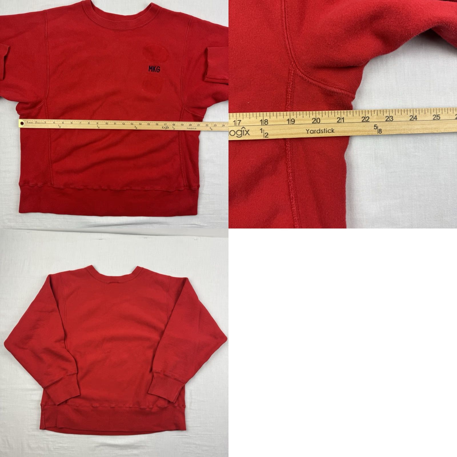 Champion VINTAGE Champion Sweatshirt Reverse Weave Crew Neck Adult Medium Red 80s USA Sweatshirt Mens Size US M / EU 48-50 / 2 - 8 Thumbnail