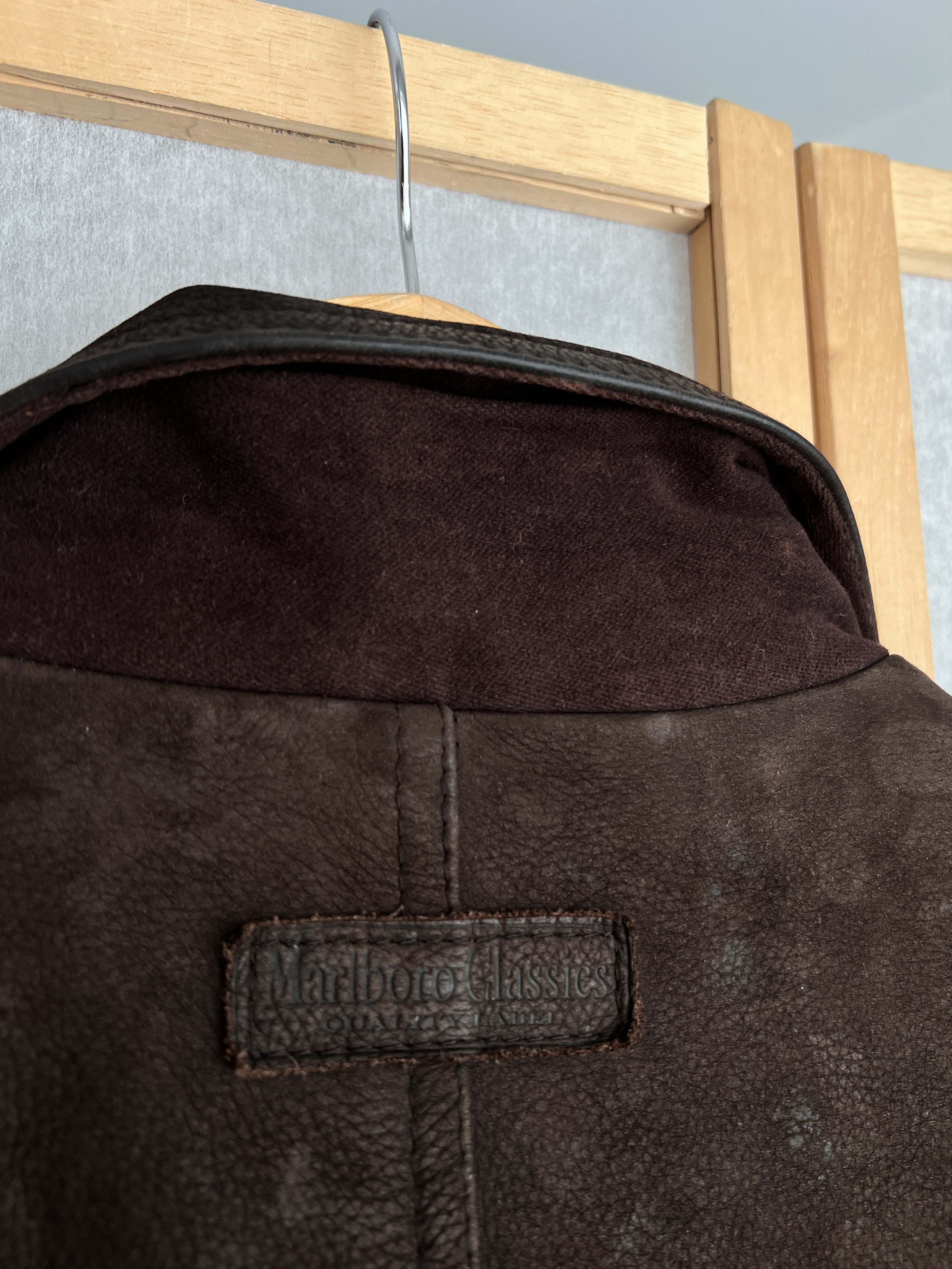 Marlboro Classics Archive! Marlboro Classics vintage 90s leather coat jacket Size US XXL / EU 58 / 5 - 19 Thumbnail