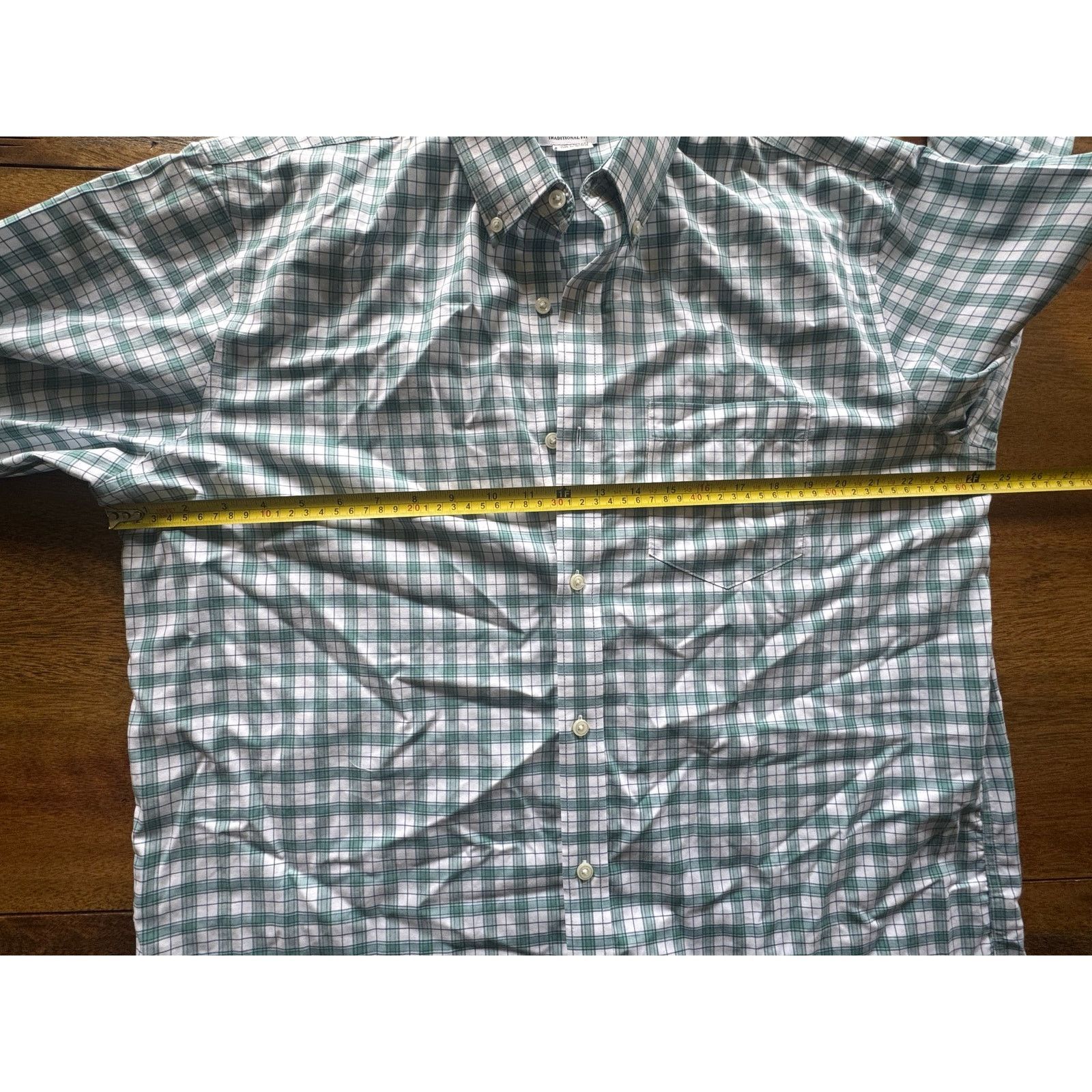 L.L. Bean 100 Percent Cotton L.L.Bean Green Plaid Button Down Shirt L Size US L / EU 52-54 / 3 - 5 Thumbnail