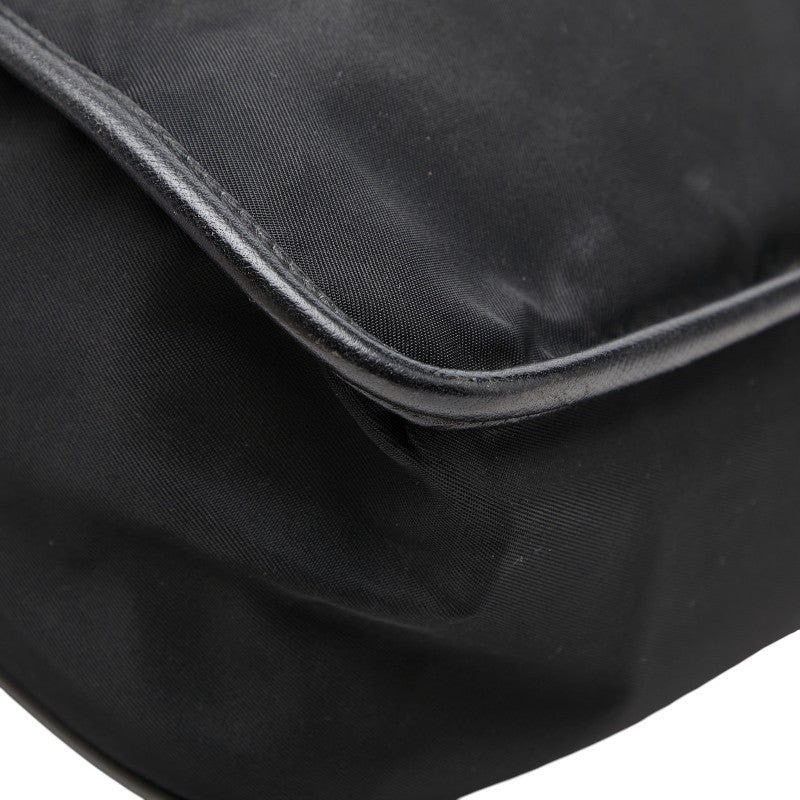 Prada Prada Nylon Logo Shoulder Bag Black Size ONE SIZE - 7 Thumbnail