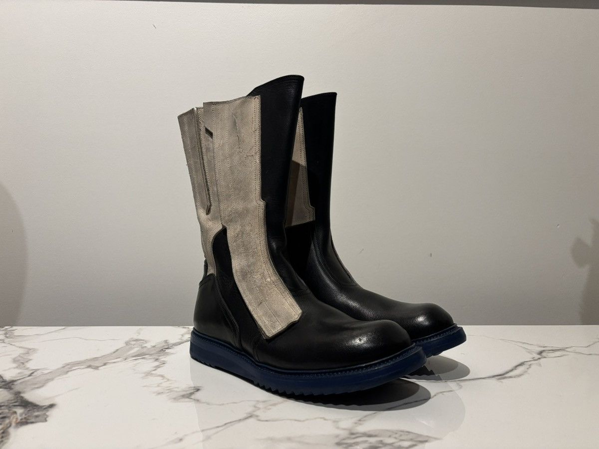Rick Owens Rick Owens SS15 FAUN Bi-Colour Moto Cross Creeper Boot Black Size US 8 / EU 41 - 5 Thumbnail
