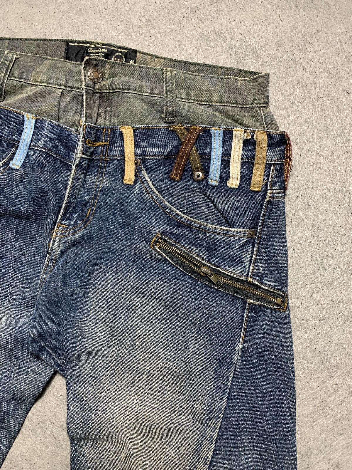 Number (N)ine Japanese Brand BreathMint Double Waist Denim Jeans Size US 32 / EU 48 - 3 Thumbnail