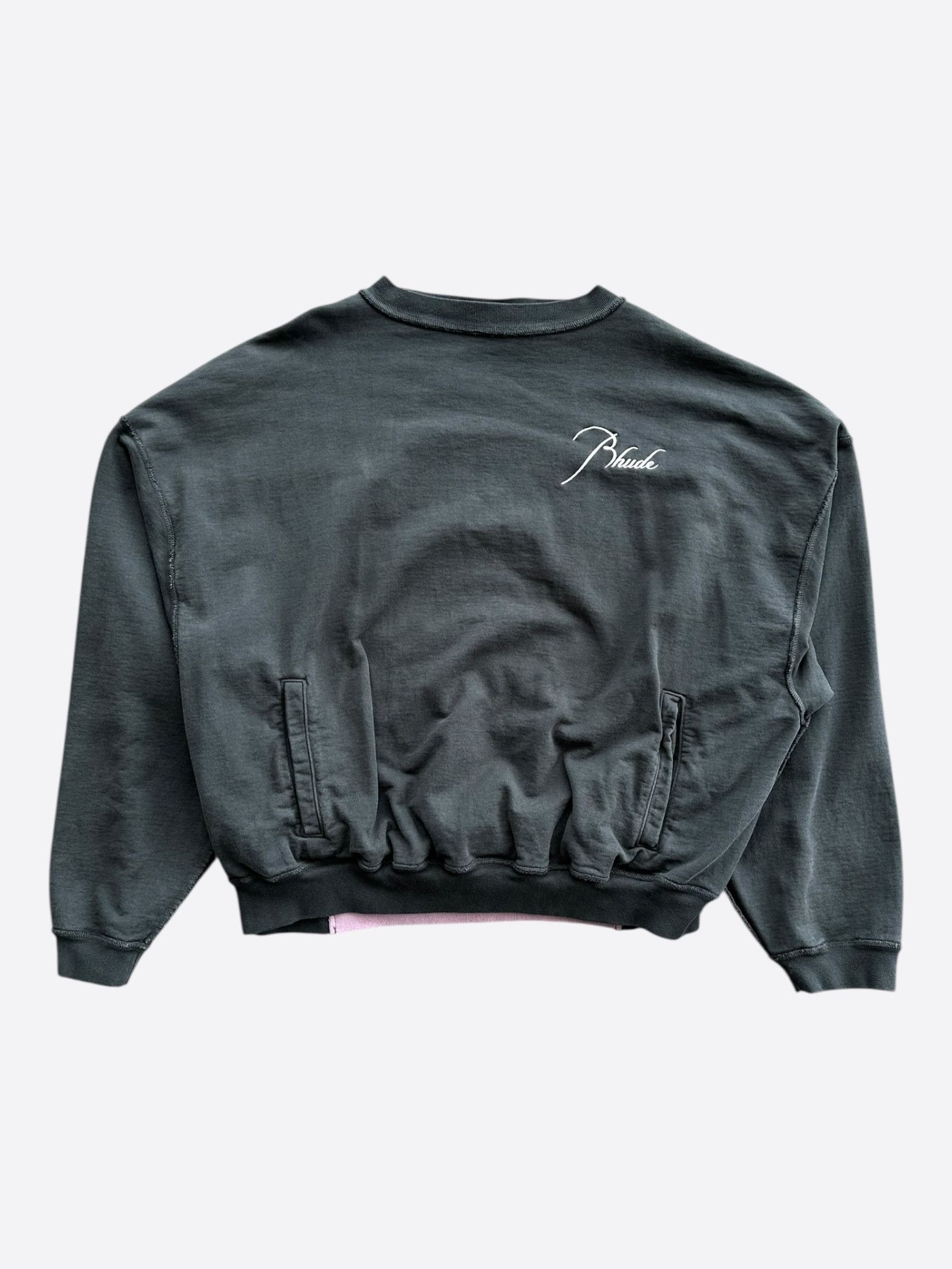 Rhude Rhude White & Pink Logo Panel Sweater Size US L / EU 52-54 / 3 - 1 Thumbnail