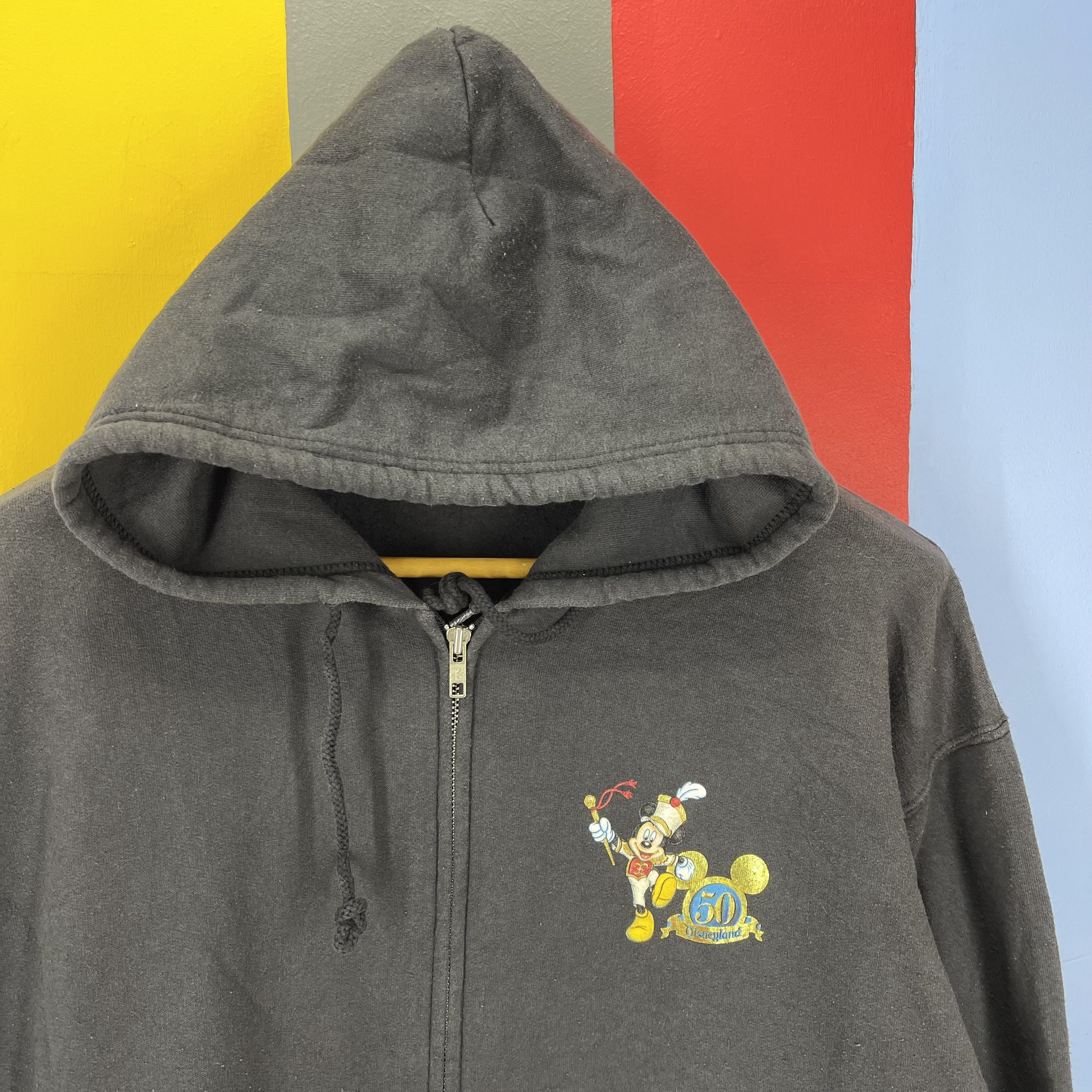 Disney Vintage 50th DISNEYLAND RESORT Zipper Hoodie #1252/AR Size US L / EU 52-54 / 3 - 5 Thumbnail