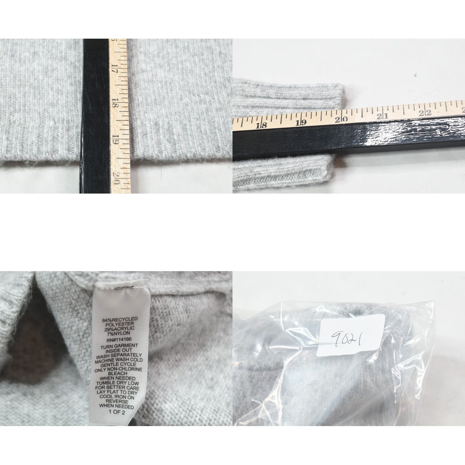 Vintage Adyson Parker Hoodie Sweater Womens XS Gray Long Sleeve Pullover Fleece Casual Size XS / US 0-2 / IT 36-38 - 8 Thumbnail