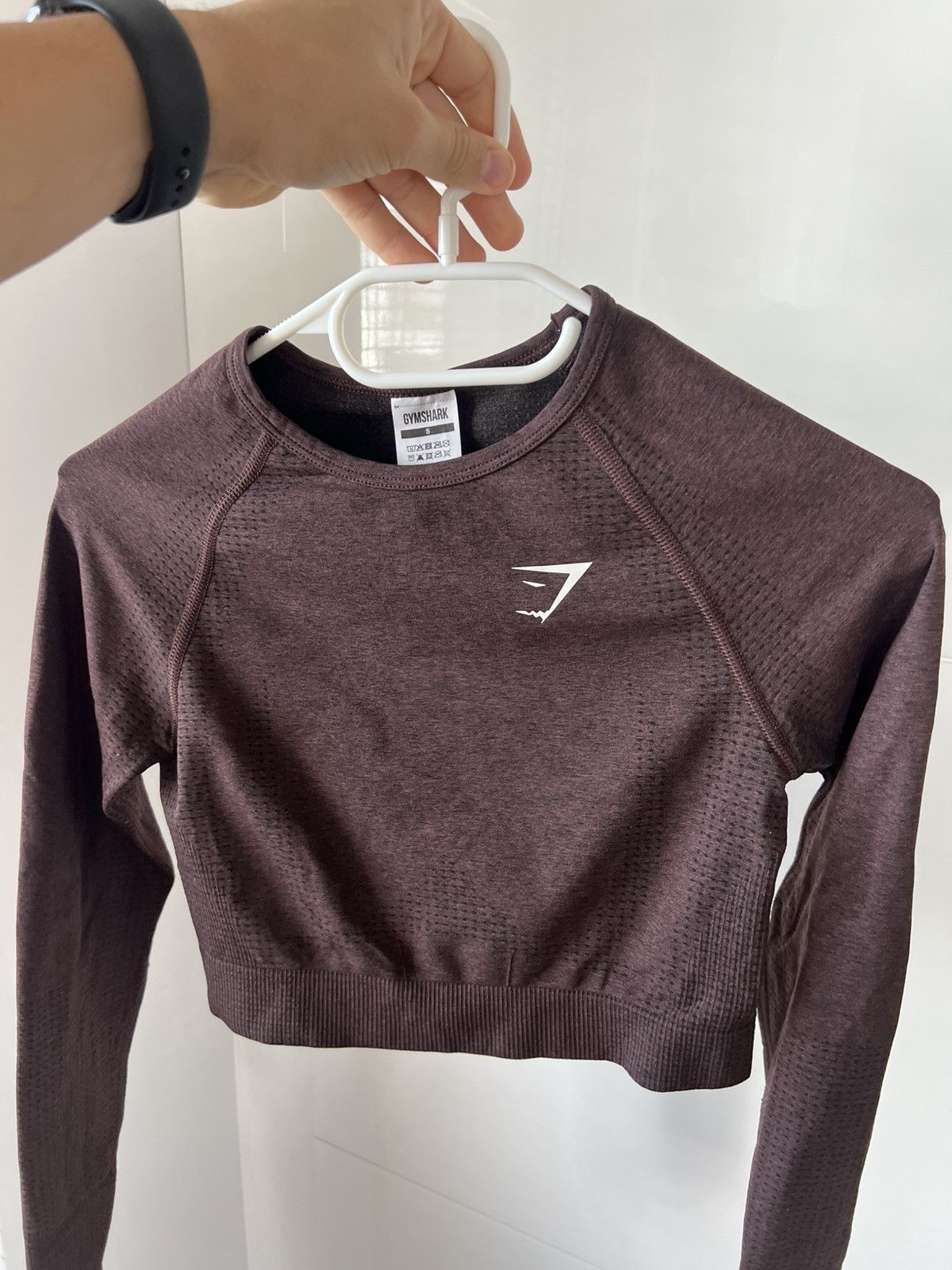 Gymshark ‼️Gymshark Womans Long Sleeve Onyx Straight Fit Gym Top‼️ Size S / US 4 / IT 40 - 5 Thumbnail