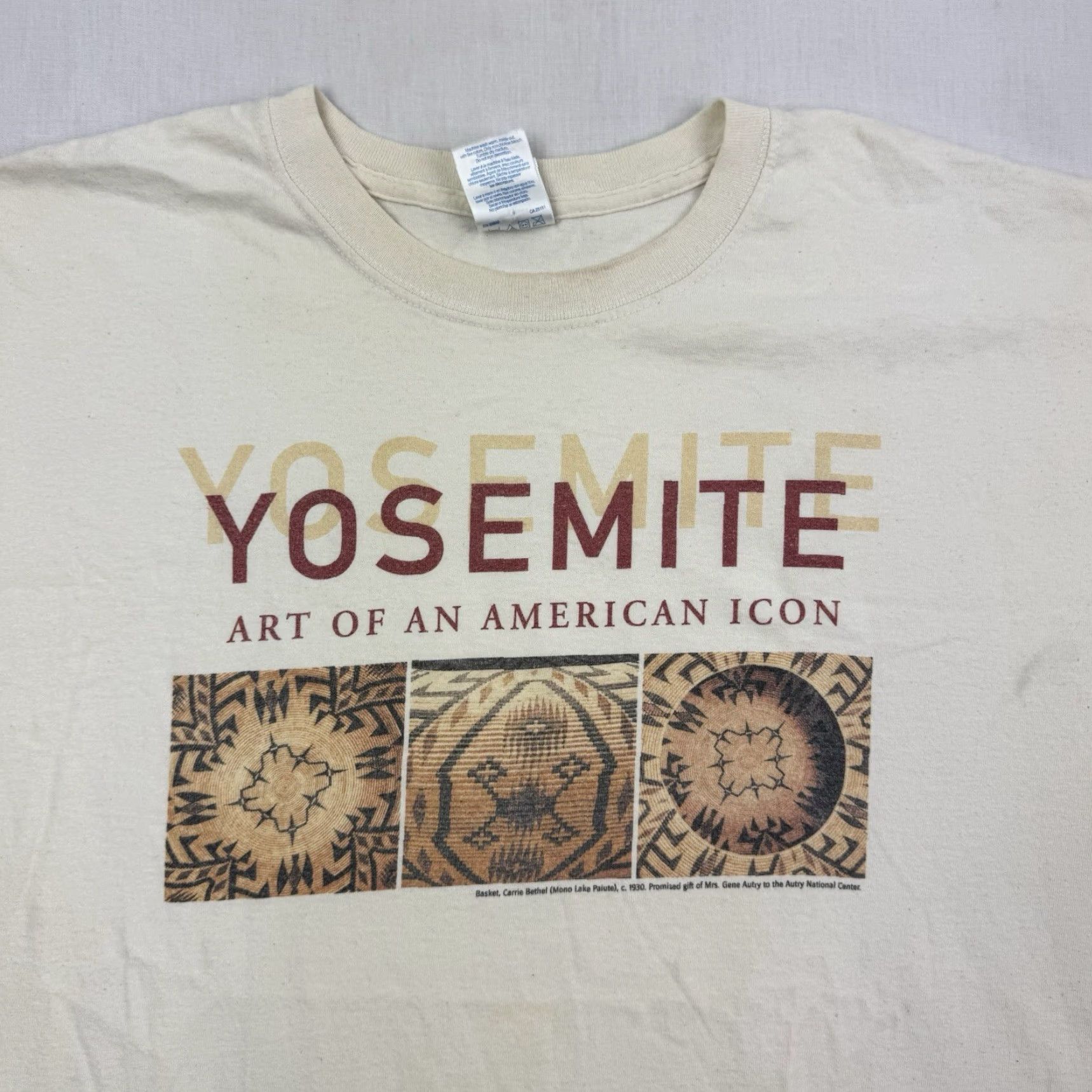 Gildan Vintage Gildan Yosemite National Park T-Shirt Adult XL Brown Nature 90s Outdoor Art Y2K Men's Size US XL / EU 56 / 4 - 2 Thumbnail