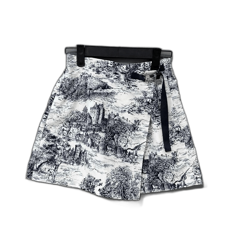 Dior Architectural Sketch Short Skirt-2505