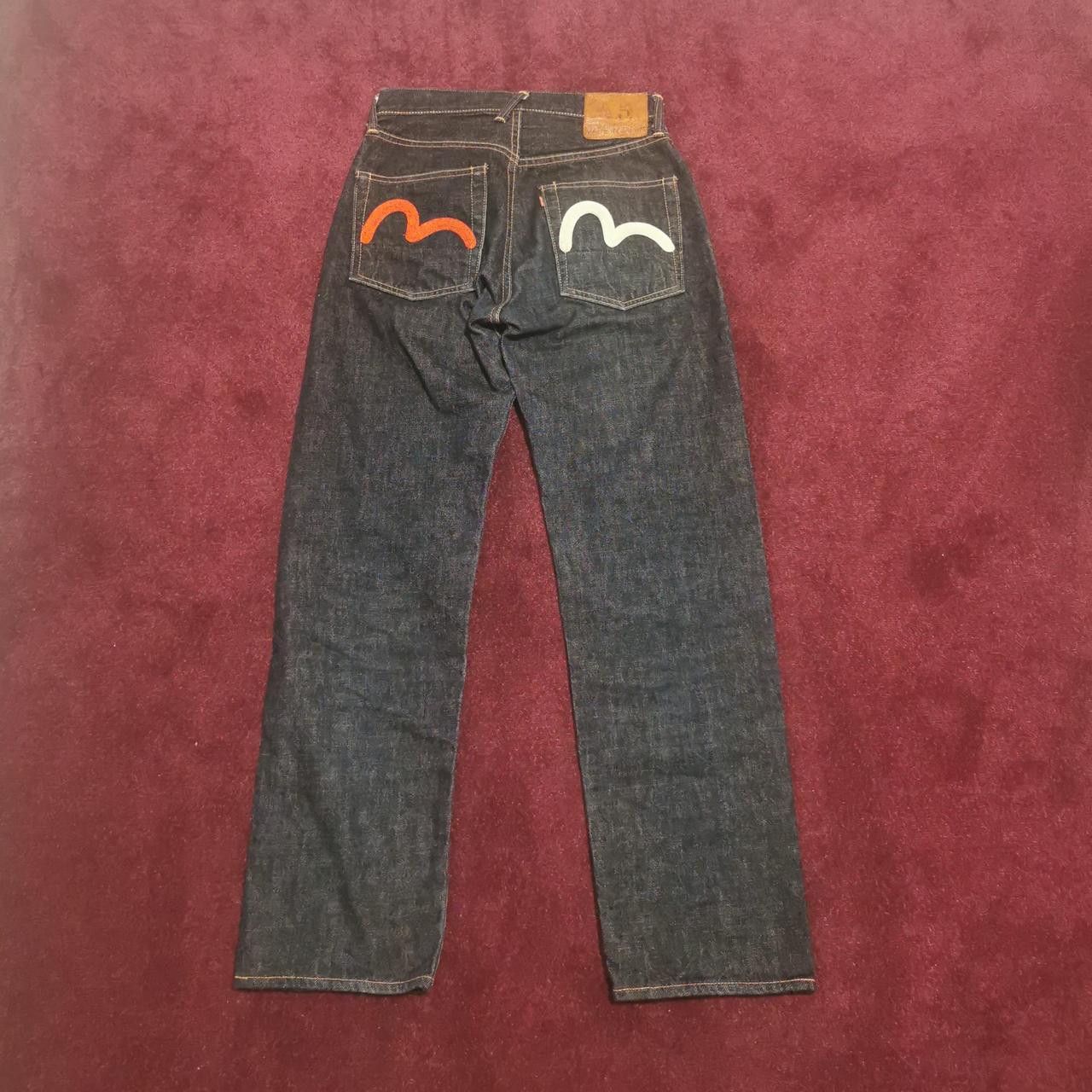 Evisu Evisu Men's Navy and Red Jeans Wait 27" Size US 27 - 1 Thumbnail