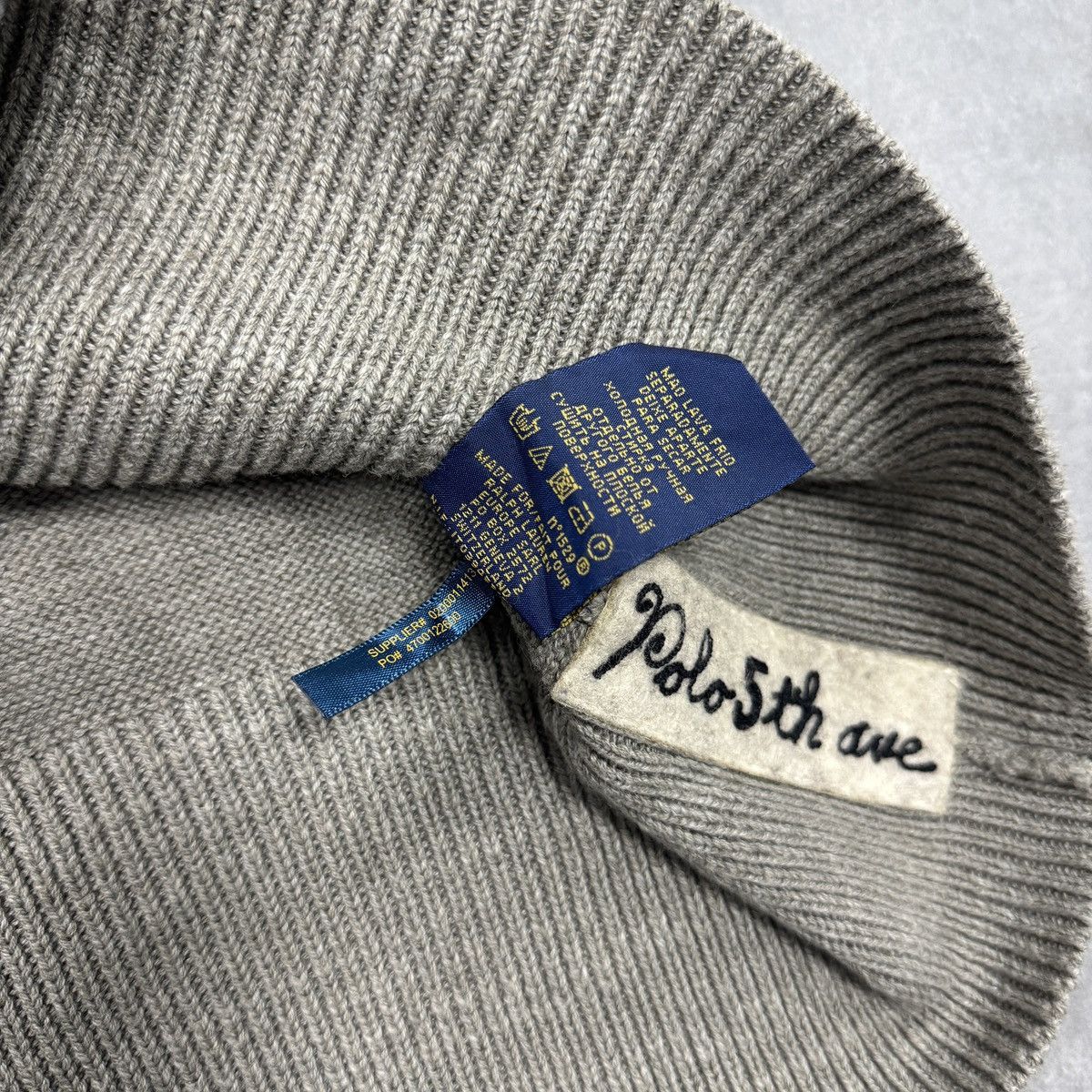 Polo Ralph Lauren Polo Ralph Lauren Varsity Leather Logo Sweater Men Size L Size US L / EU 52-54 / 3 - 12 Thumbnail