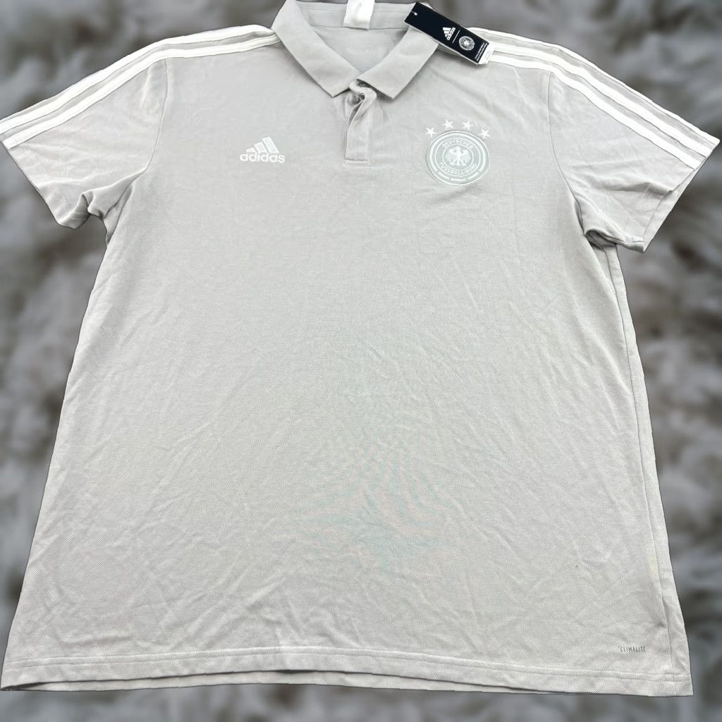 Barbour Germany 2017 Polo Shirt Mens 2XL Gray Football DFB Shirt Size US XXL / EU 58 / 5 - 1 Thumbnail