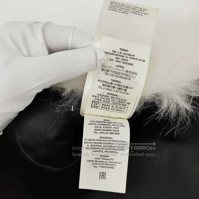 Other Fendi Fur Shawl, Black and White Size ONE SIZE - 7 Thumbnail