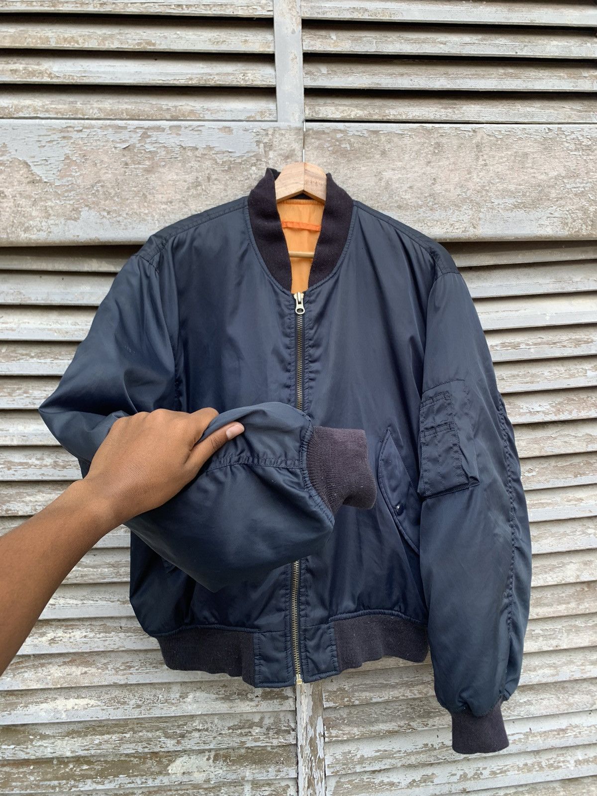 Vintage 🪖Vintage MA-1 Man Intermediate Bomber Jacket Size US M / EU 48-50 / 2 - 6 Thumbnail