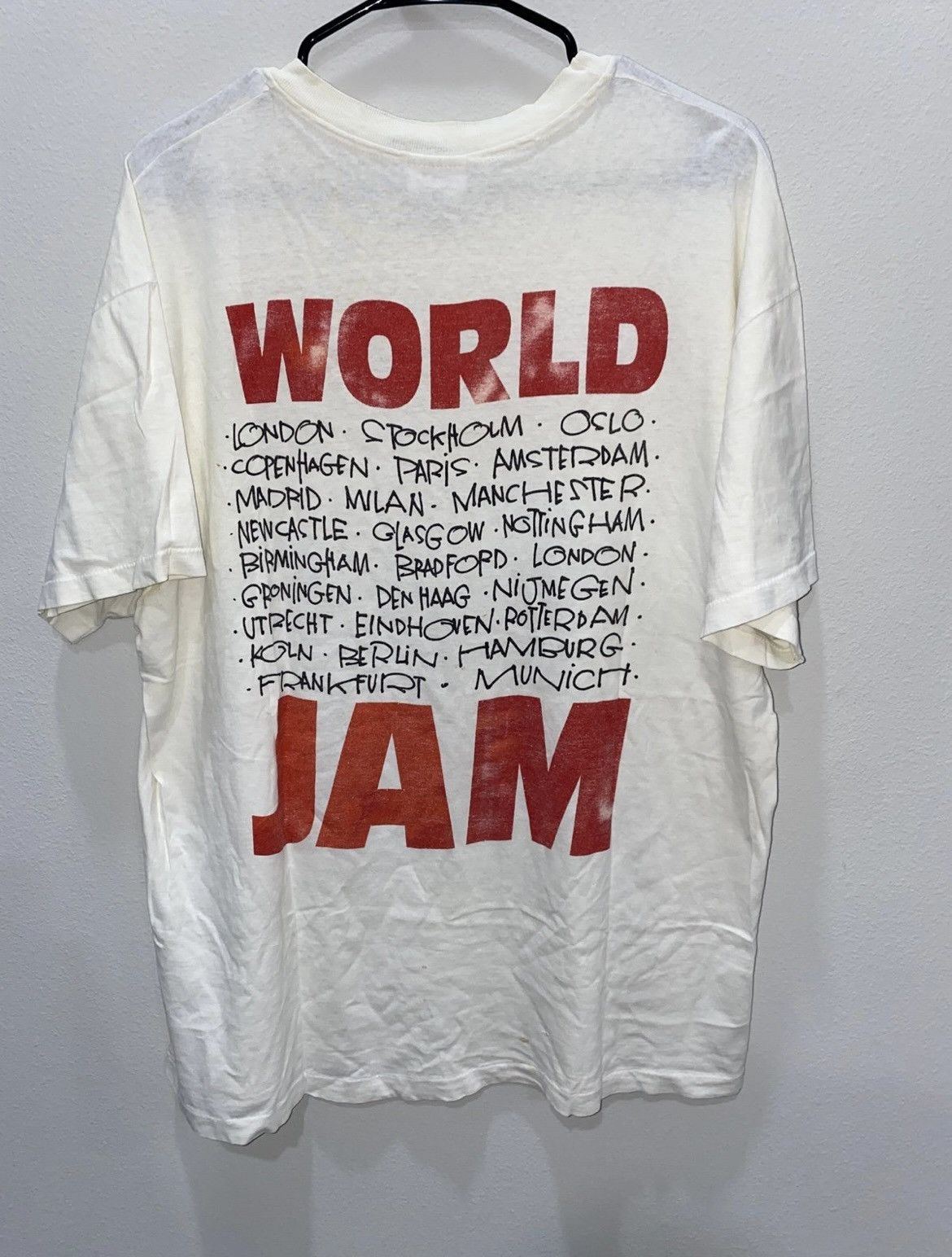 Hanes × Vintage RARE Original Vintage Pearl Jam World Jam 1991 1992 Ten Tour Size US XL / EU 56 / 4 - 6 Thumbnail