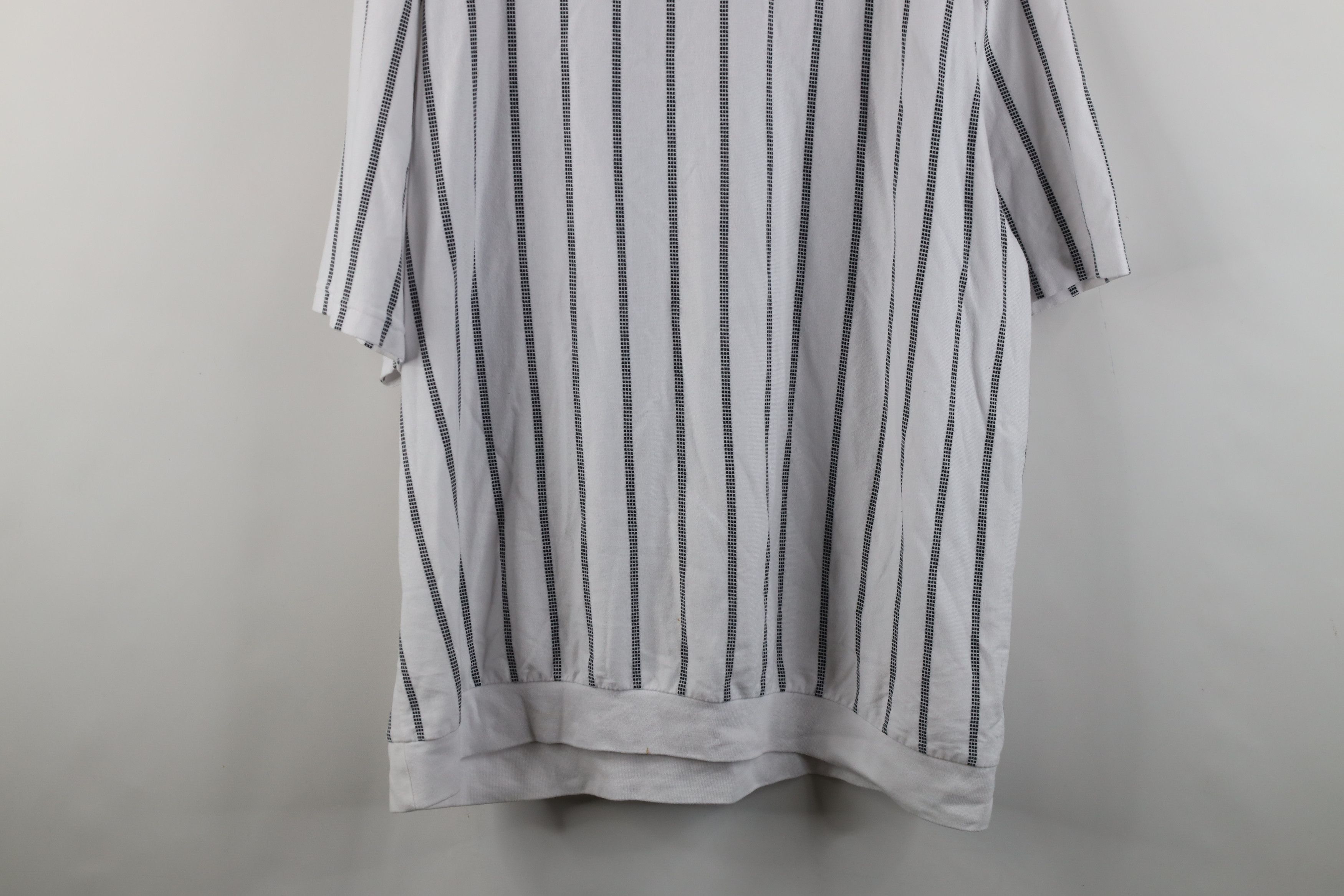 Vintage Vintage 90s Streetwear Striped Pullover Polo Shirt Mafia Size US XXL / EU 58 / 5 - 14 Thumbnail