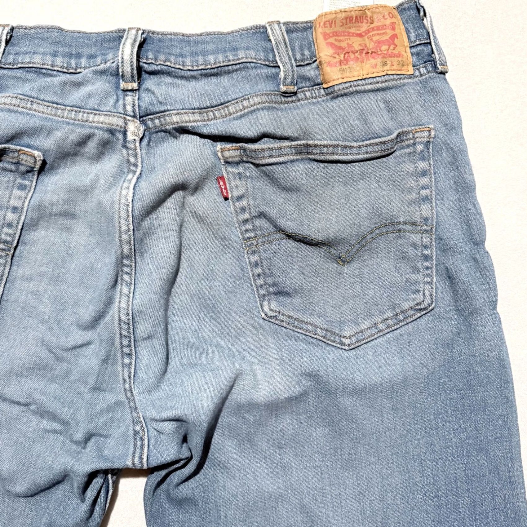 Levi's Vintage Levi's 505 Jeans Men's Light Blue Straight Levi's 505 Jeans Medium-Rise 38x32 Size US 38 / EU 54 - 7 Thumbnail