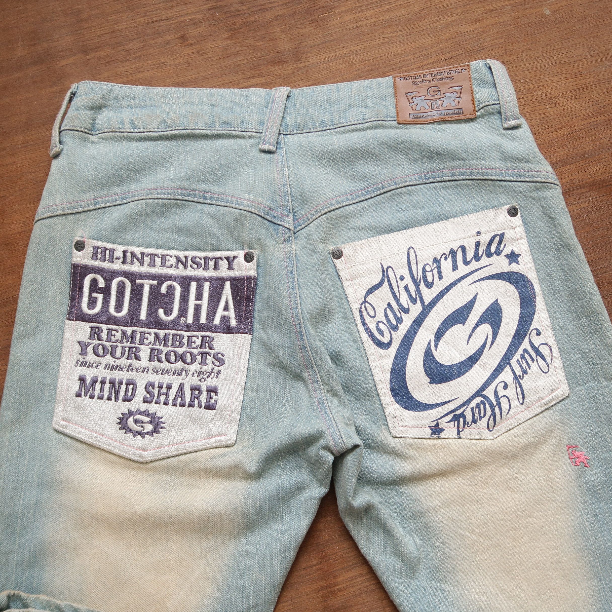 Le Grande Bleu (L.G.B.) 🔥Sick Y2K LGB Vintage Gotcha Banana Curved Denim Vkei Size US 32 / EU 48 - 16 Thumbnail
