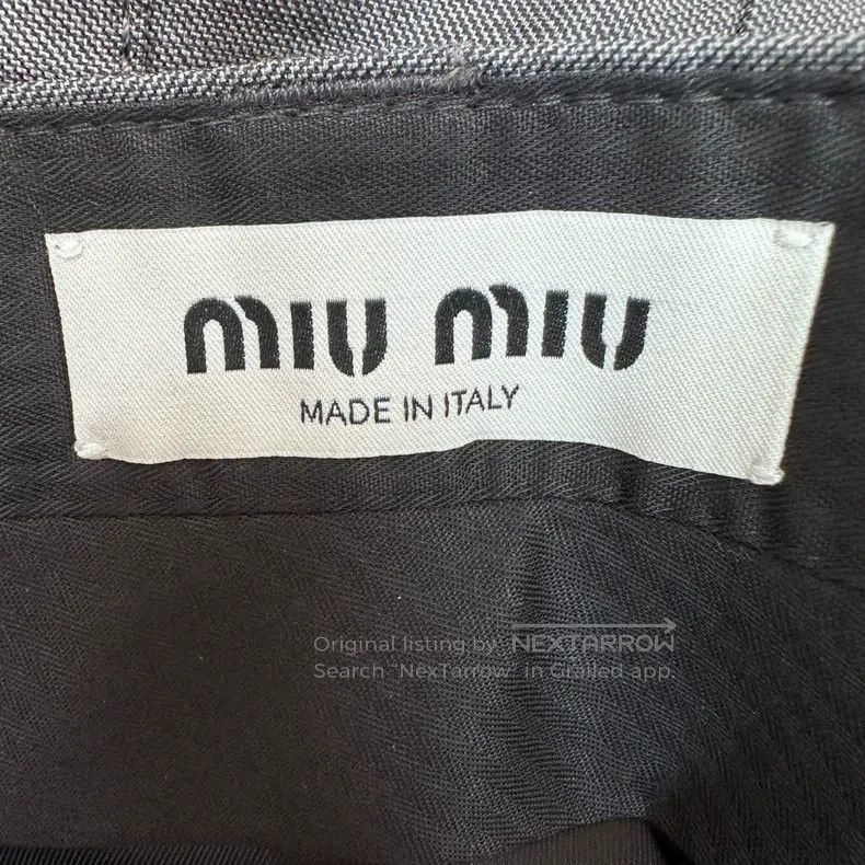 Miu Miu Miu Miu 40 Embroidered overskirt on the back. Size 39" - 6 Thumbnail