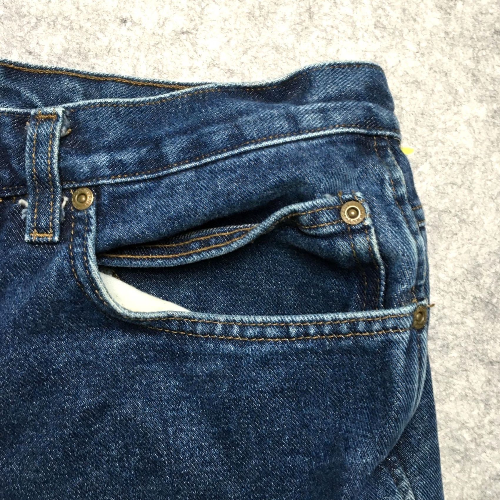 Denime VINTAGE Draggin Jeans Mens Jeans 32x33 Blue Reinforced Motorcycle Riding Denim 90s Mens Size US 32 / EU 48 - 4 Thumbnail