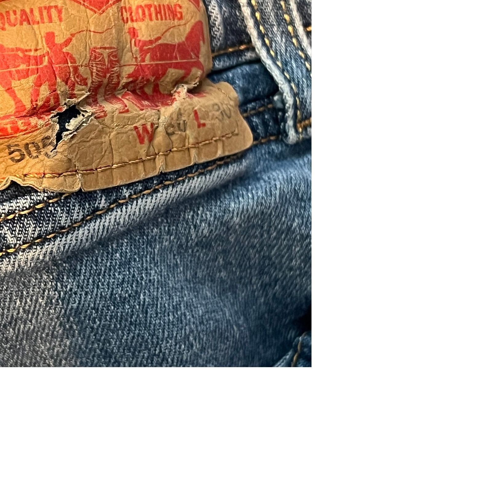 Levi's Levi's 505 Regular Straight Leg Jeans Mens 36x30 Size US 36 / EU 52 - 4 Thumbnail