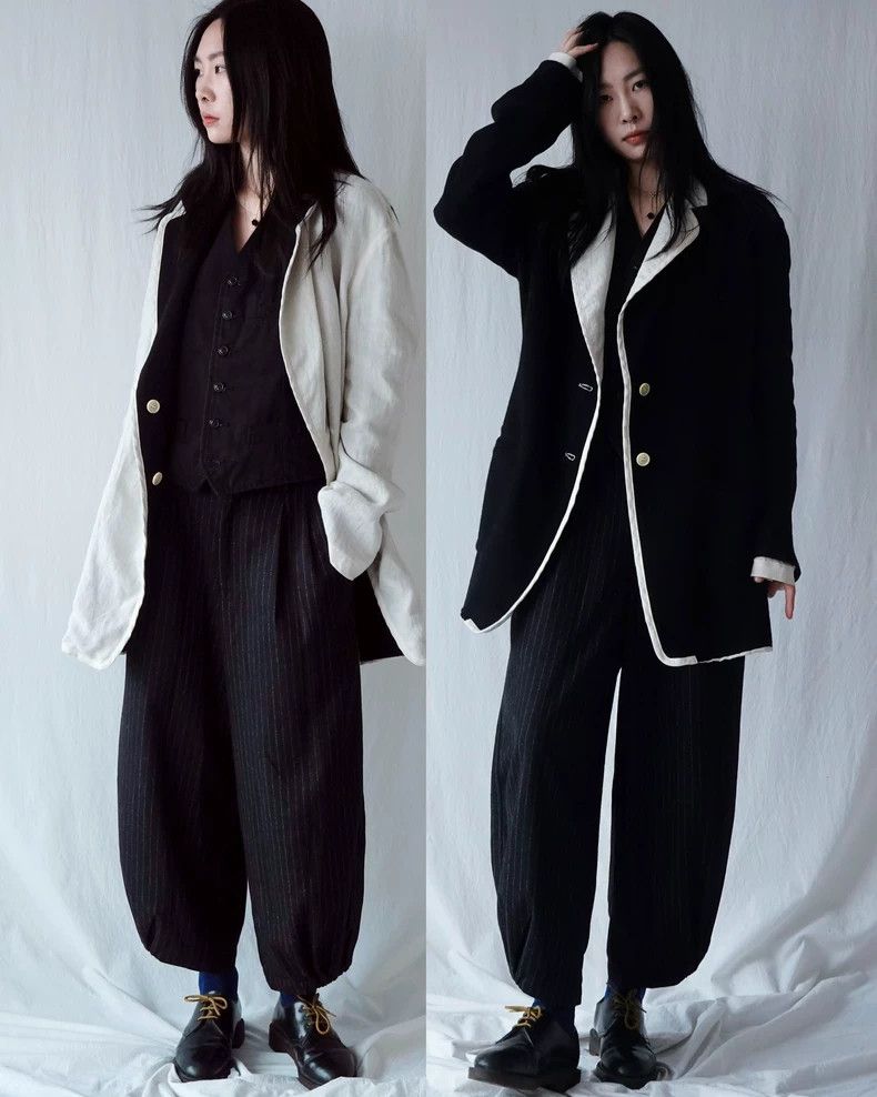 Yohji Yamamoto Yohji Yamamoto size 2 Reversible wearable vintage tailored Size 36R - 3 Thumbnail
