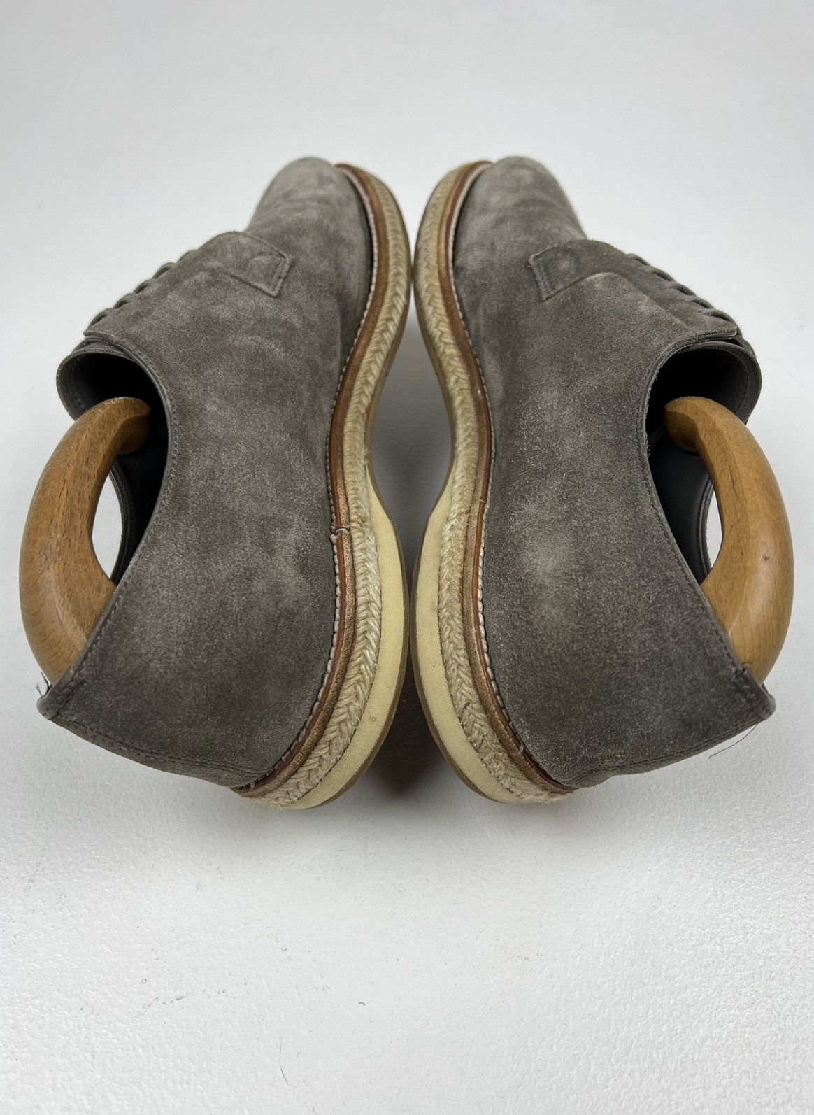 Prada PRADA Derby Suede Chukka Shoes Lace Up Vintage Beige Men’s Size US 9 / EU 42 - 8 Thumbnail