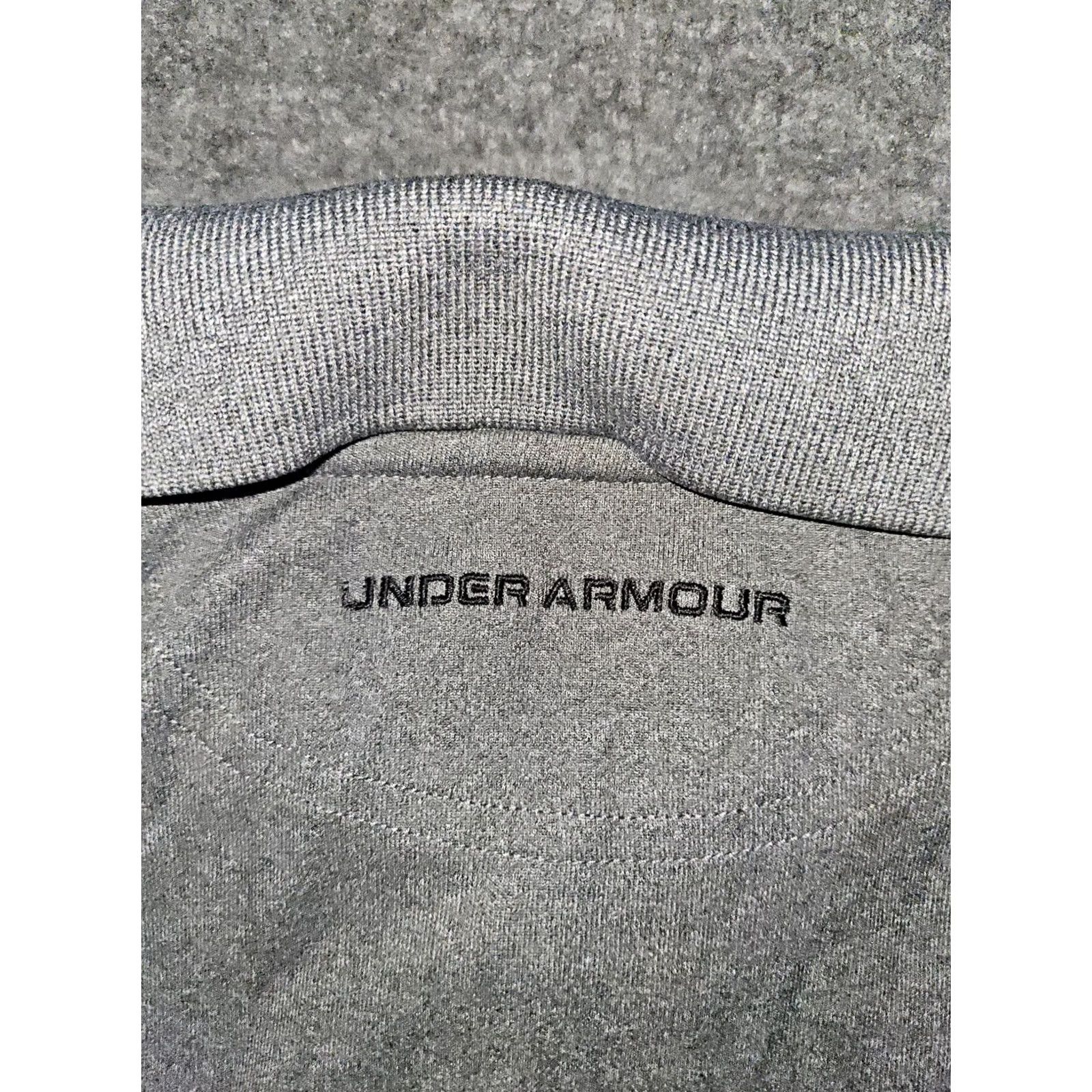 Under Armour Under Armour Polo Shirt Men XXL Gray HeatGear Embroidered Logo Golf Casual Short Sleeve Collared Tee Style MENS Size US XXL / EU 58 / 5 - 8 Thumbnail