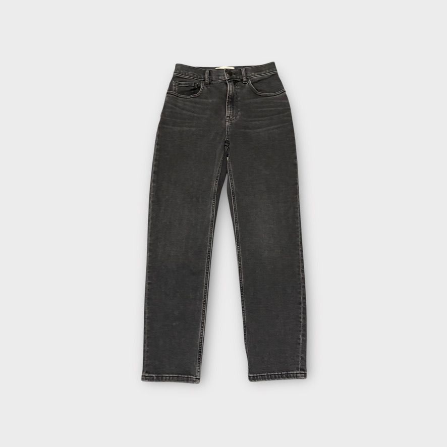 Everlane Everlane Cheeky Jean Crop 26" Gray Washed Black Slim Straigh Size 26" / US 2 / IT 38 - 2 Thumbnail