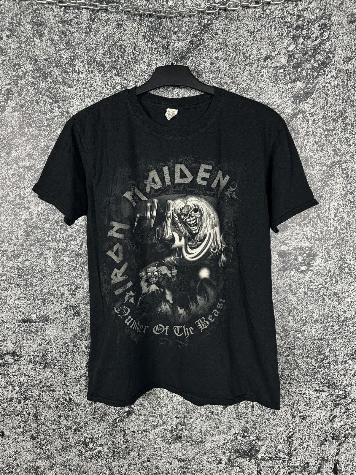 Band Tees Iron Maiden Vintage T-Shirt Number Of The Beast Metal Band Size US L / EU 52-54 / 3 - 1 Thumbnail