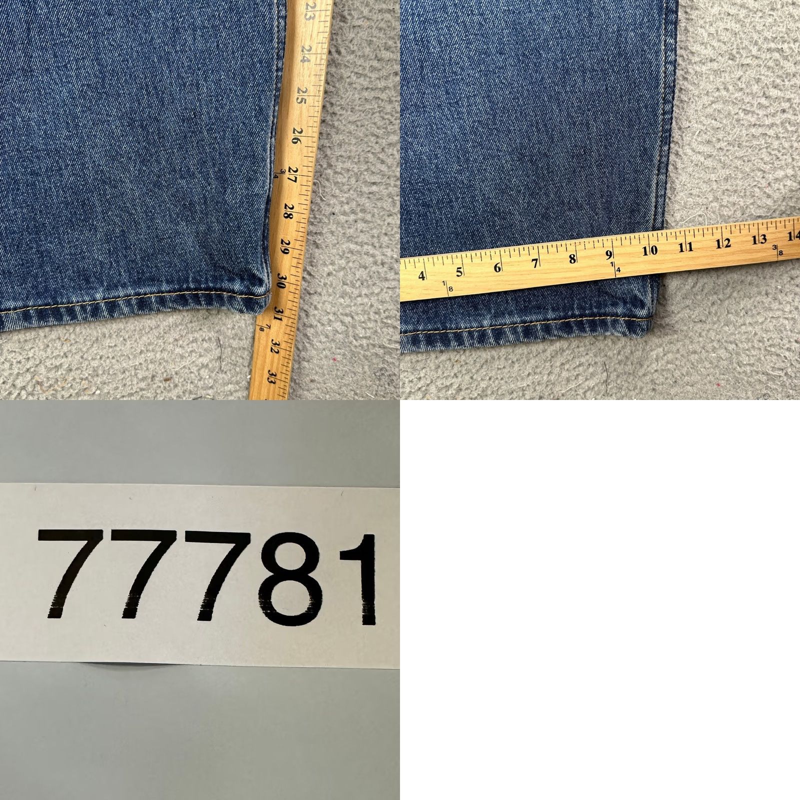 Levi's VINTAGE Levis 511 Jeans 52X29 Big Tall Blue 5 Pocket Red Tab Denim NEW Size US 36 / EU 52 - 8 Thumbnail