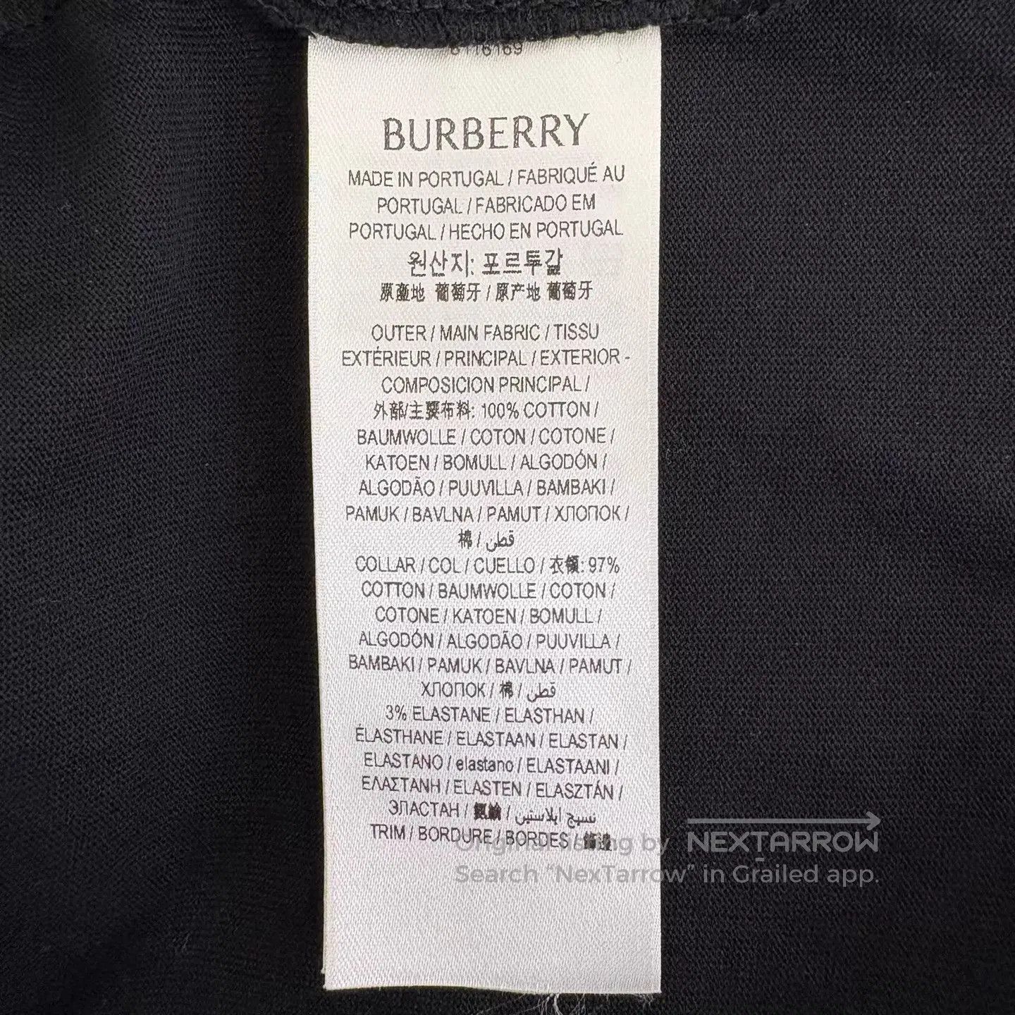 Burberry Black Graphic Short-Sleeve T-Shirt. Size US XL / EU 56 / 4 - 5 Thumbnail